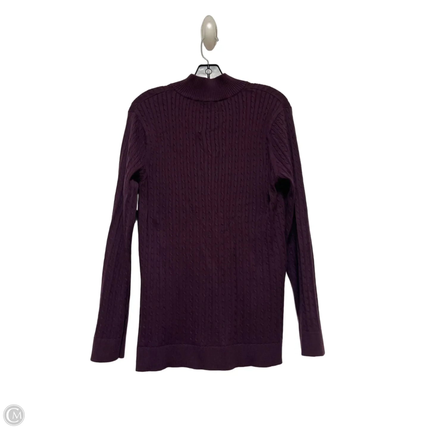 Top Long Sleeve By Tommy Hilfiger In Purple, Size: Xl