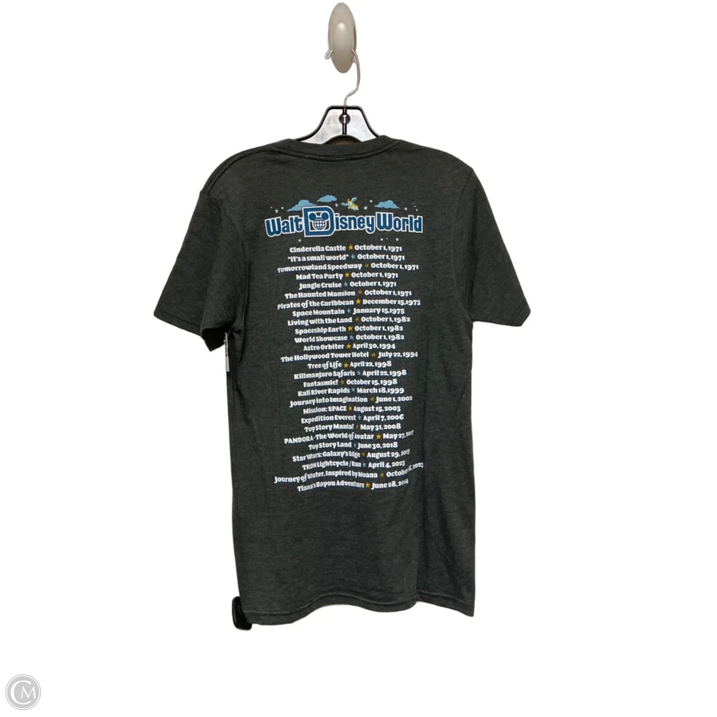 Top Short Sleeve Basic By Disney Store In Grey, Size: S