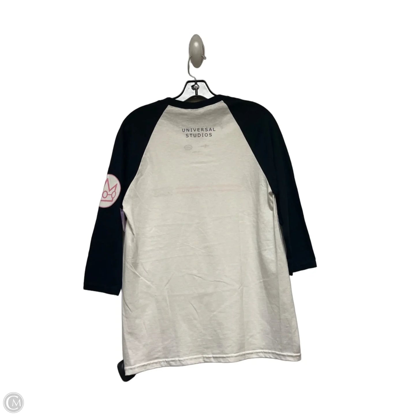 Top Short Sleeve By Clothes Mentor In Black & White, Size: S