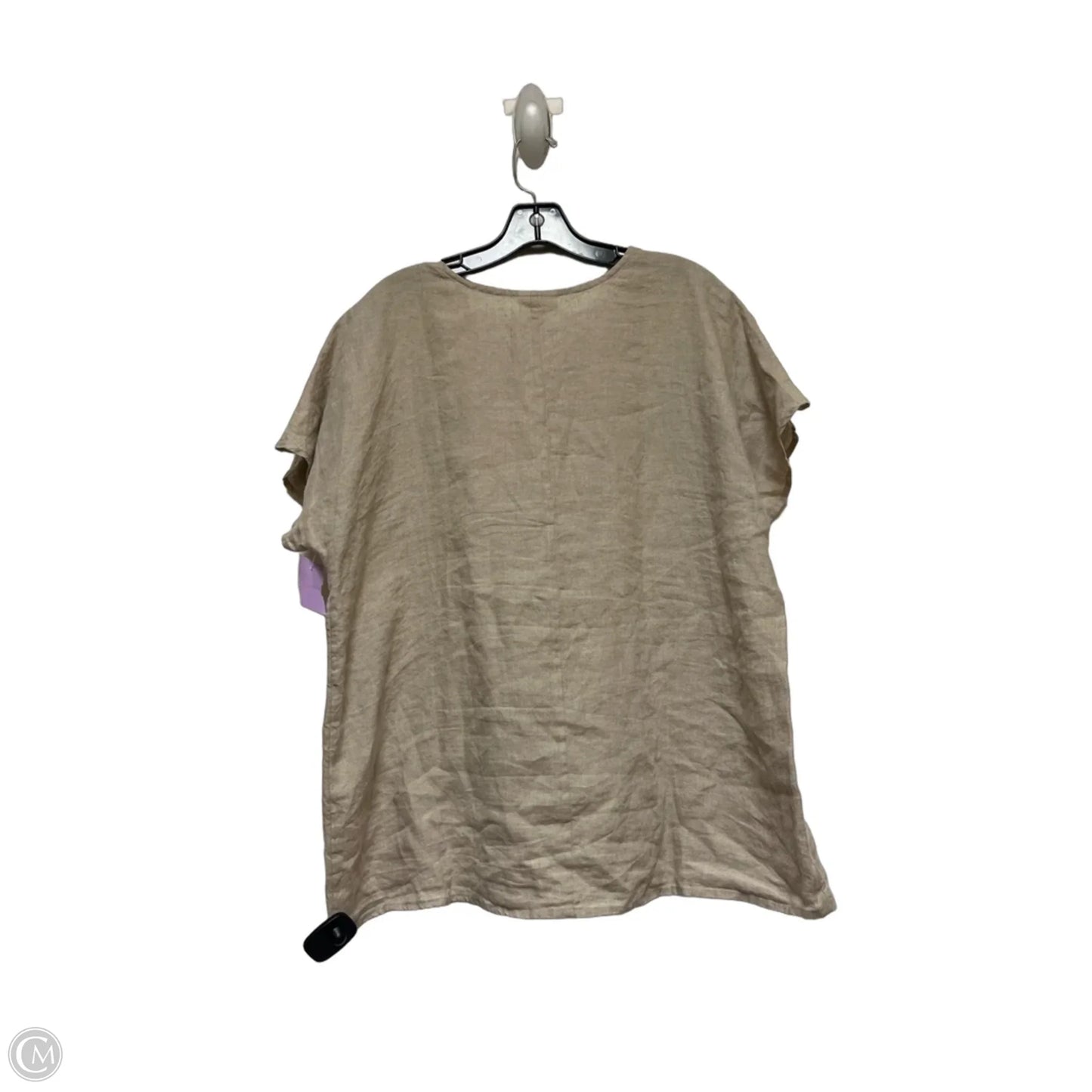 Top Short Sleeve By J. Jill In Beige, Size: L