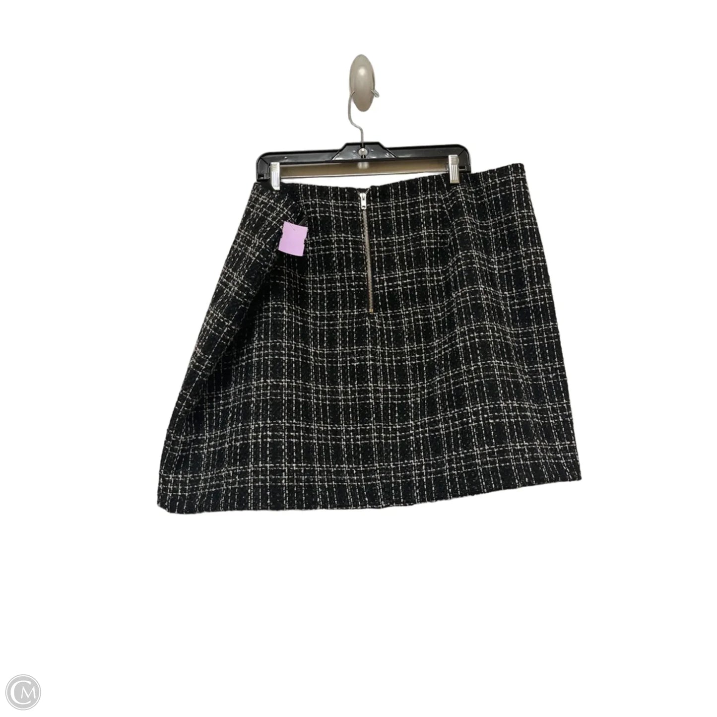 Skirt Mini & Short By Clothes Mentor In Black & White, Size: 22