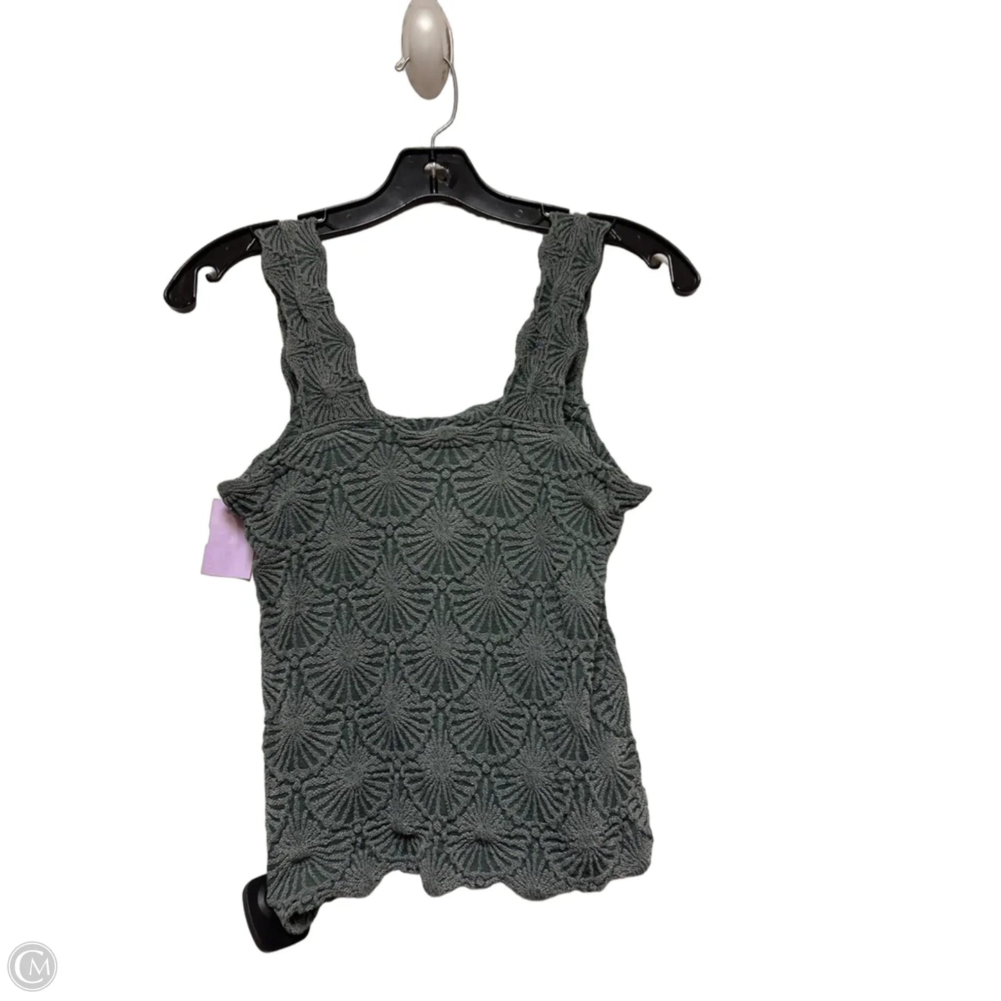 Top Sleeveless By Aura In Green, Size: L