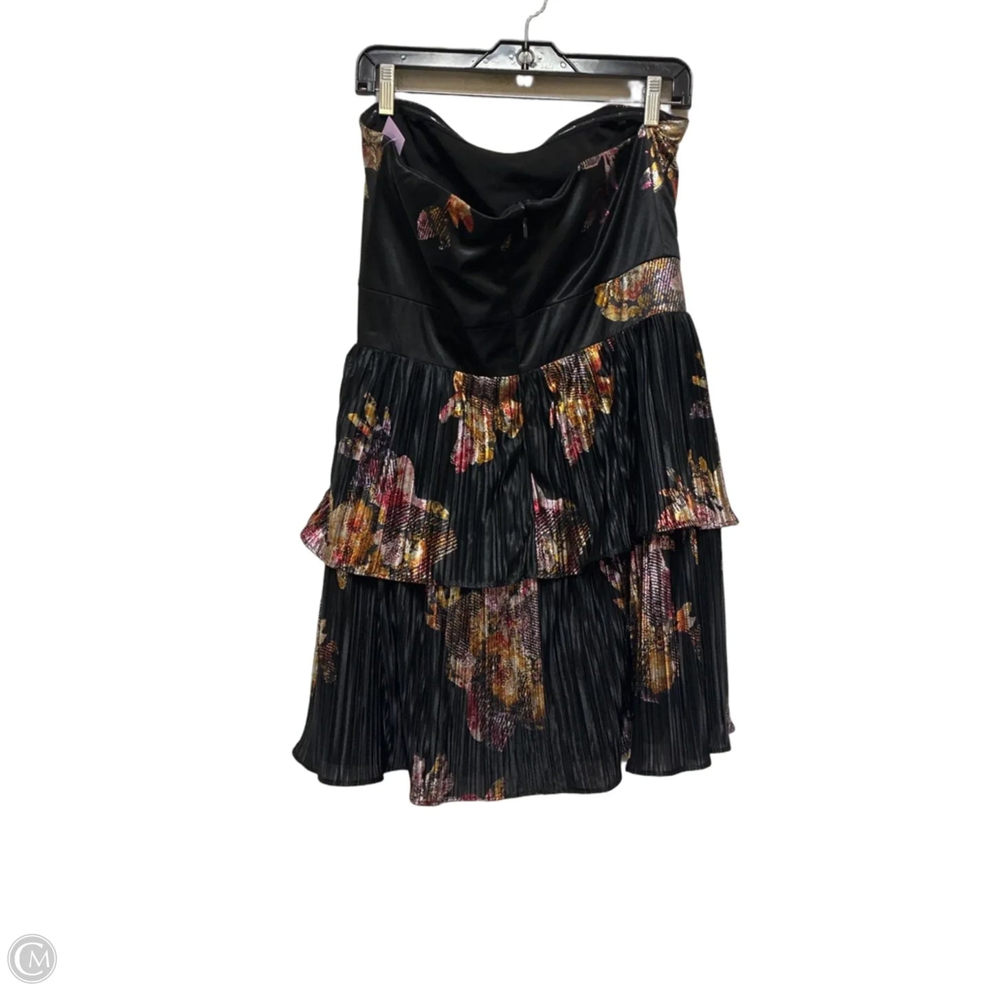 Dress Casual Short By Dress The Population In Black & Pink, Size: L