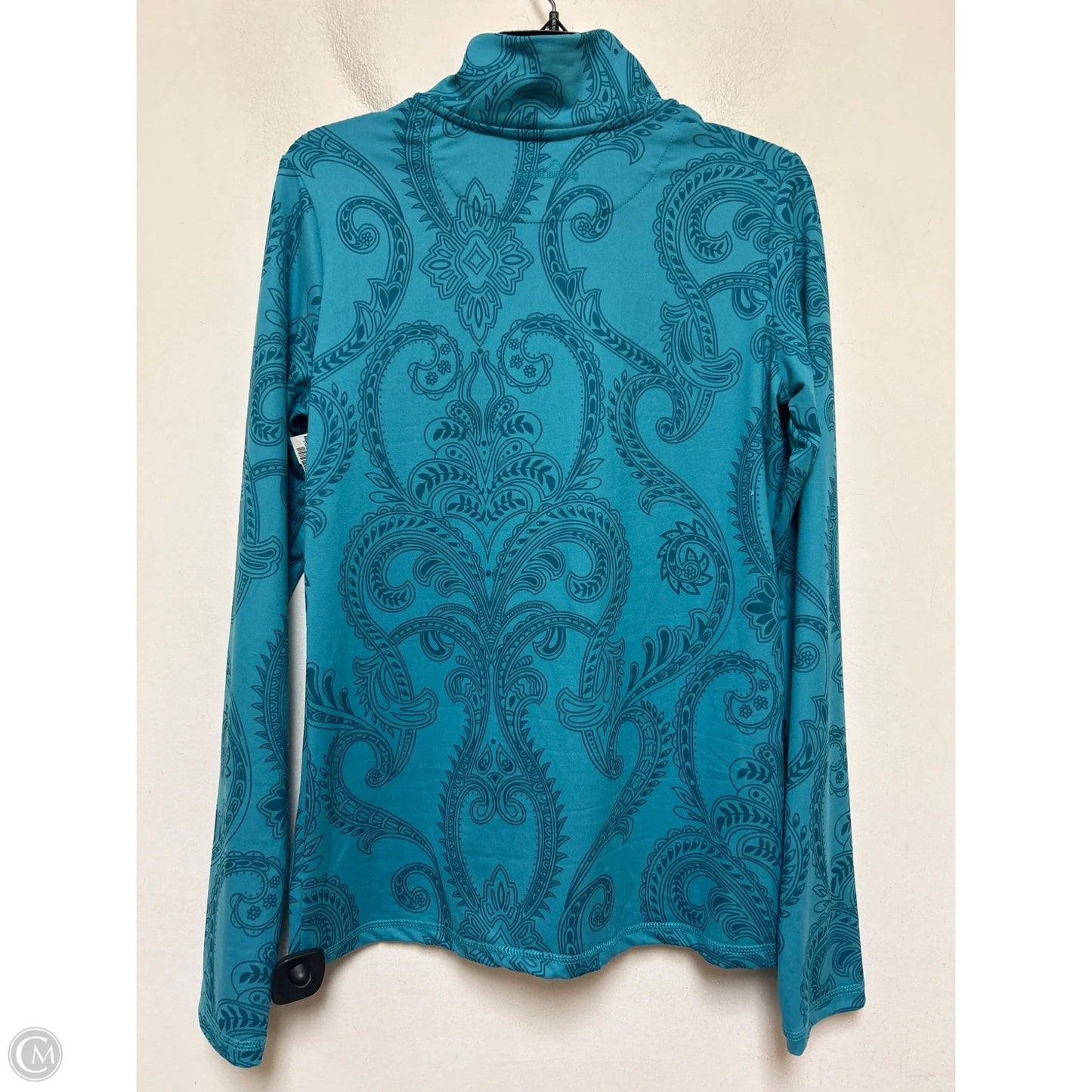 Athletic Top Long Sleeve Crewneck By Eddie Bauer In Blue, Size: L