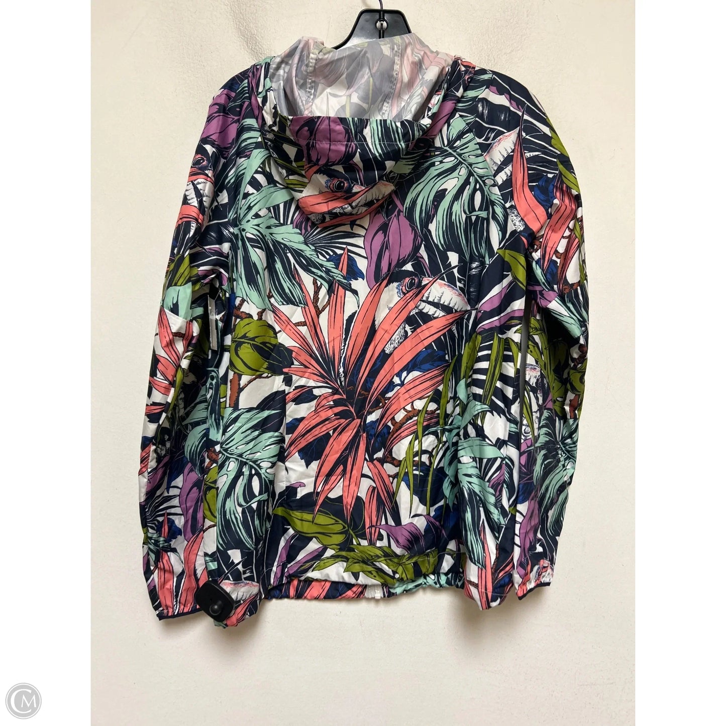 Athletic Jacket By Columbia In Tropical Print, Size: S