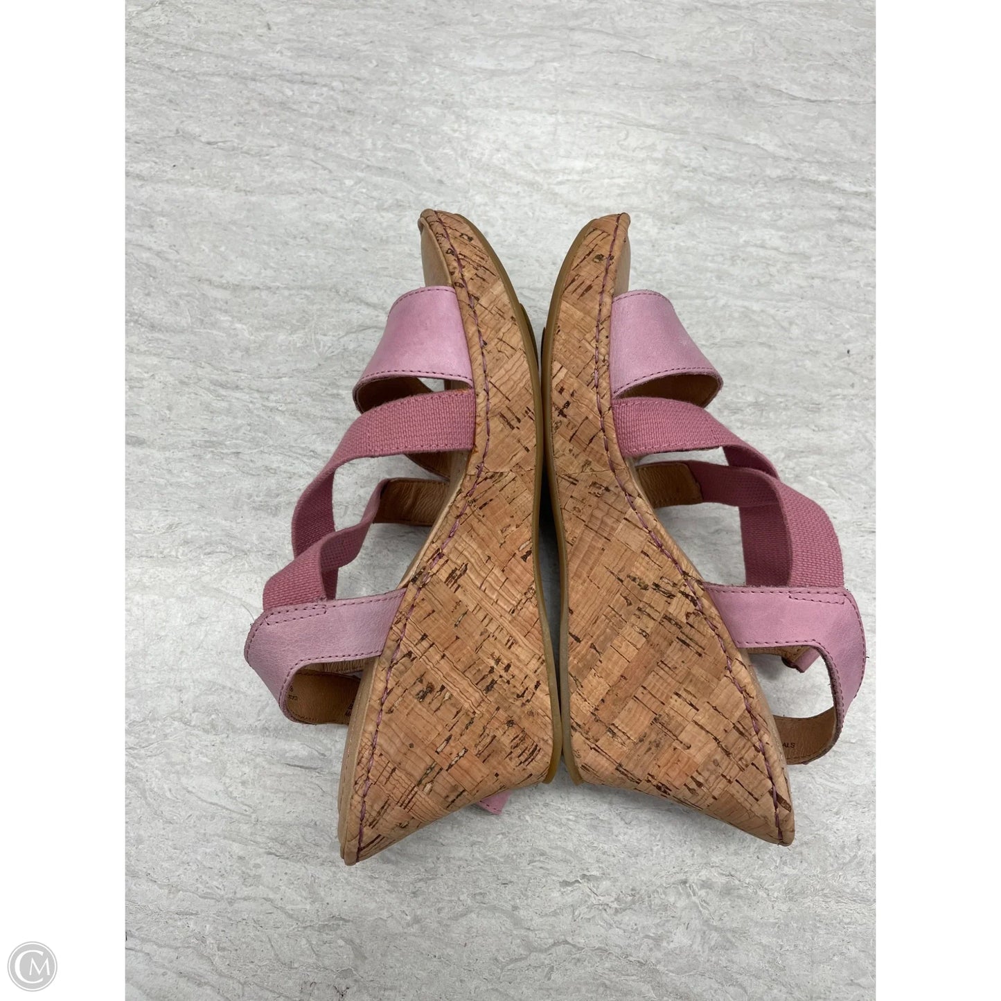 Sandals Heels Wedge By Born In Pink, Size: 7