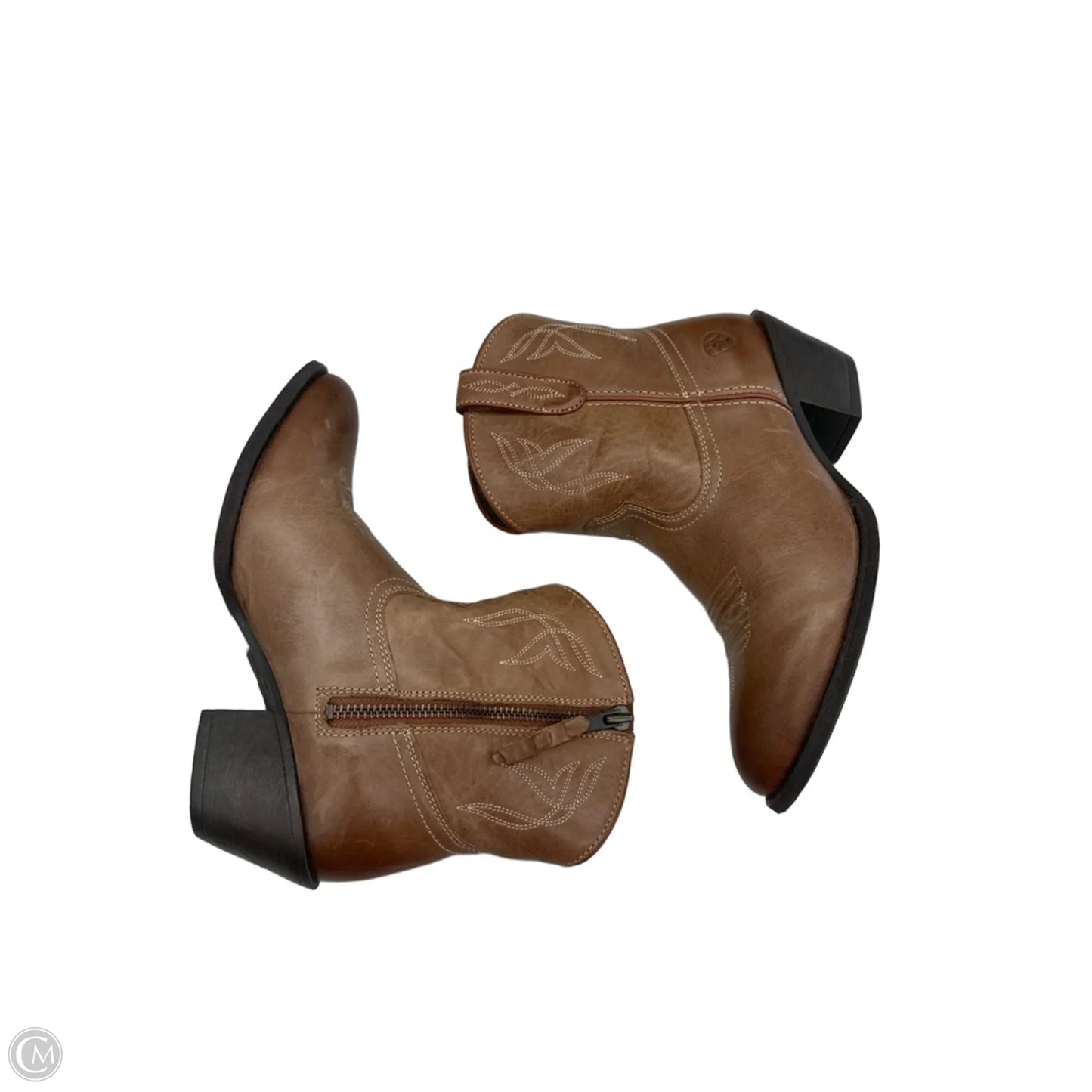 Boots Leather By Ariat In Brown, Size: 8