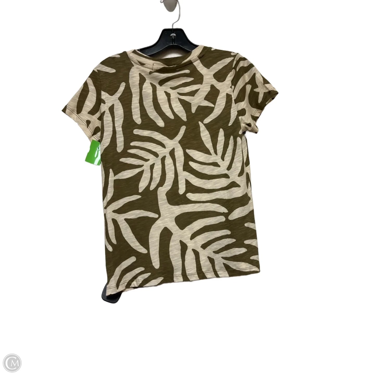 Top Short Sleeve Basic By Sanctuary In Cream & Green, Size: Xs