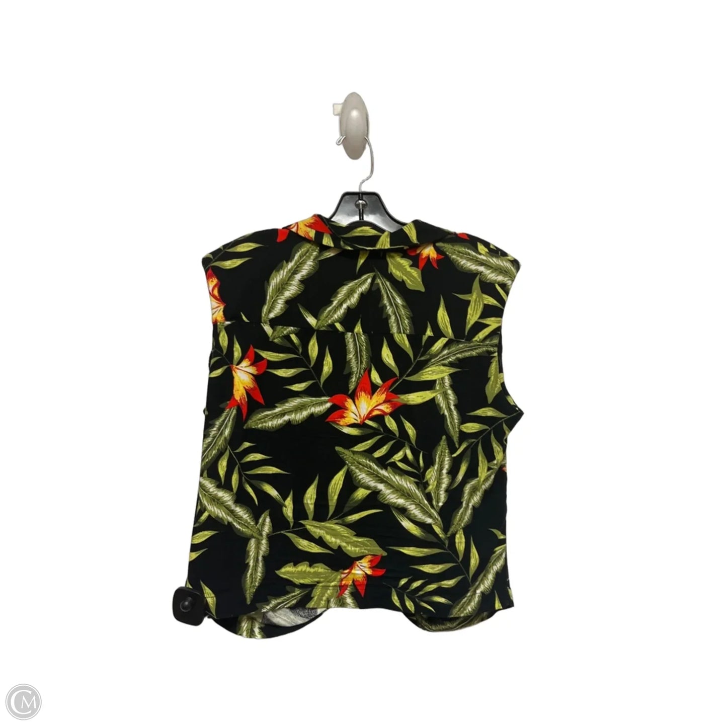 Top Short Sleeve By Rachel Roy In Tropical Print, Size: L