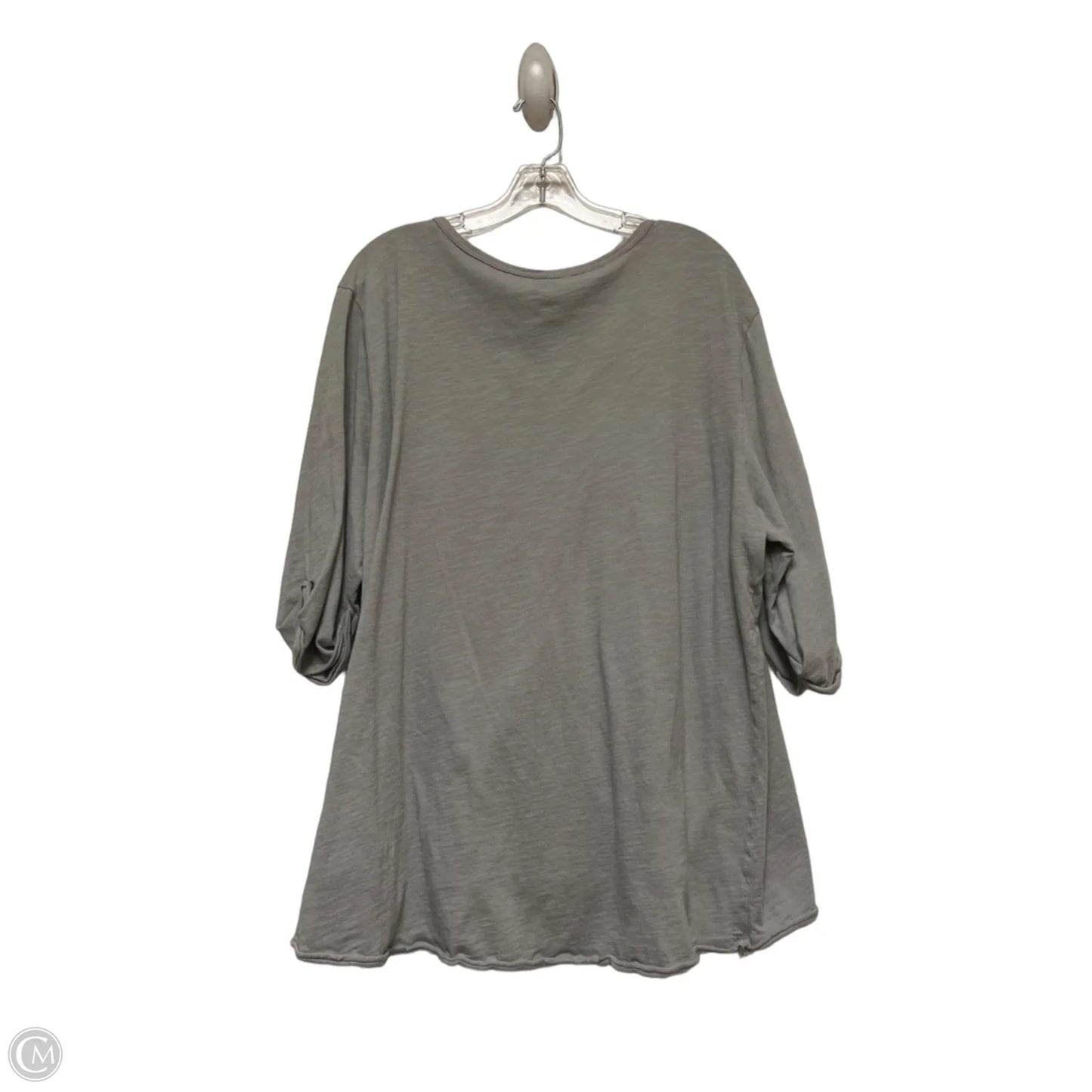 Top Short Sleeve By Clothes Mentor In Grey, Size: Xl