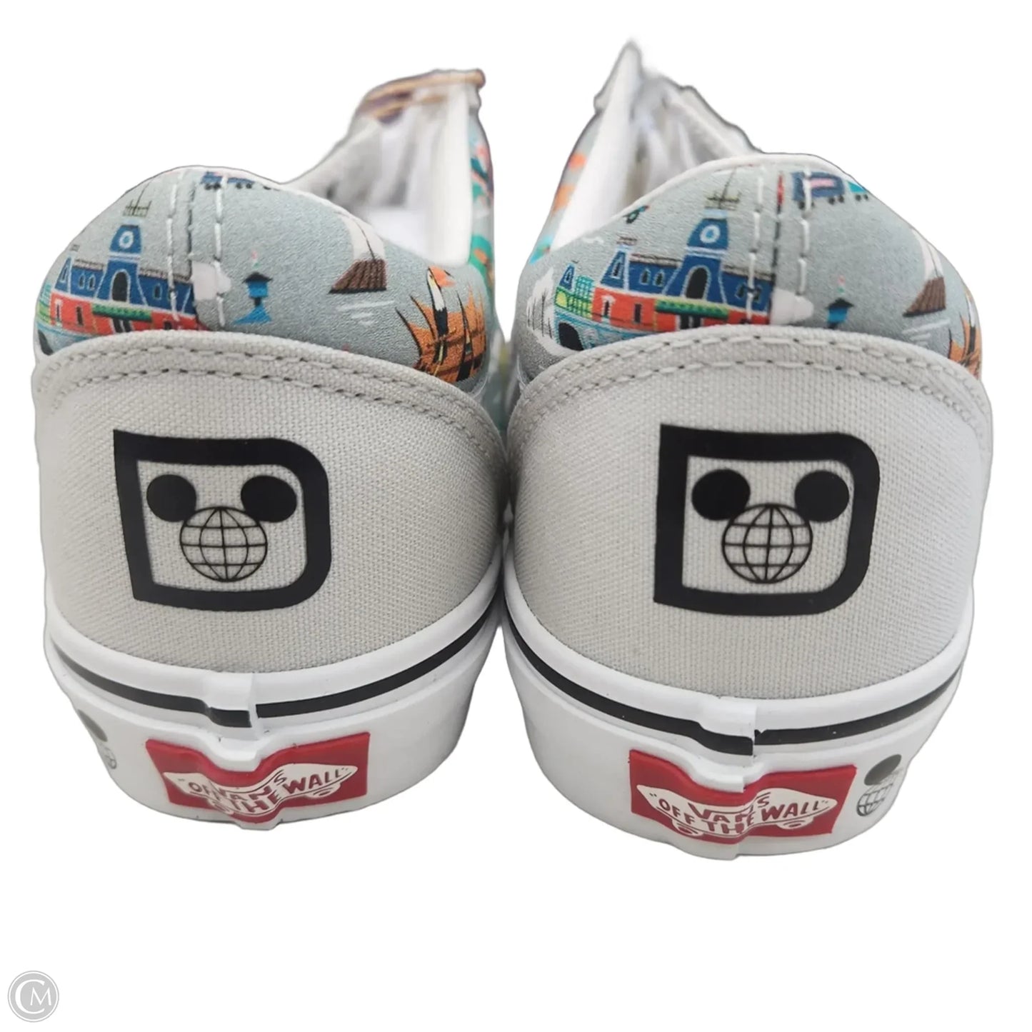 Shoes Sneakers By Vans In Grey & White, Size: 6.5
