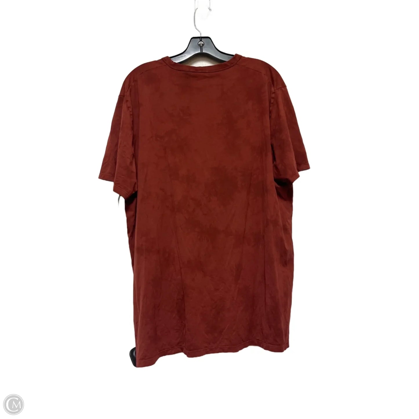 Athletic Top Short Sleeve By Lululemon In Red, Size: Xxl