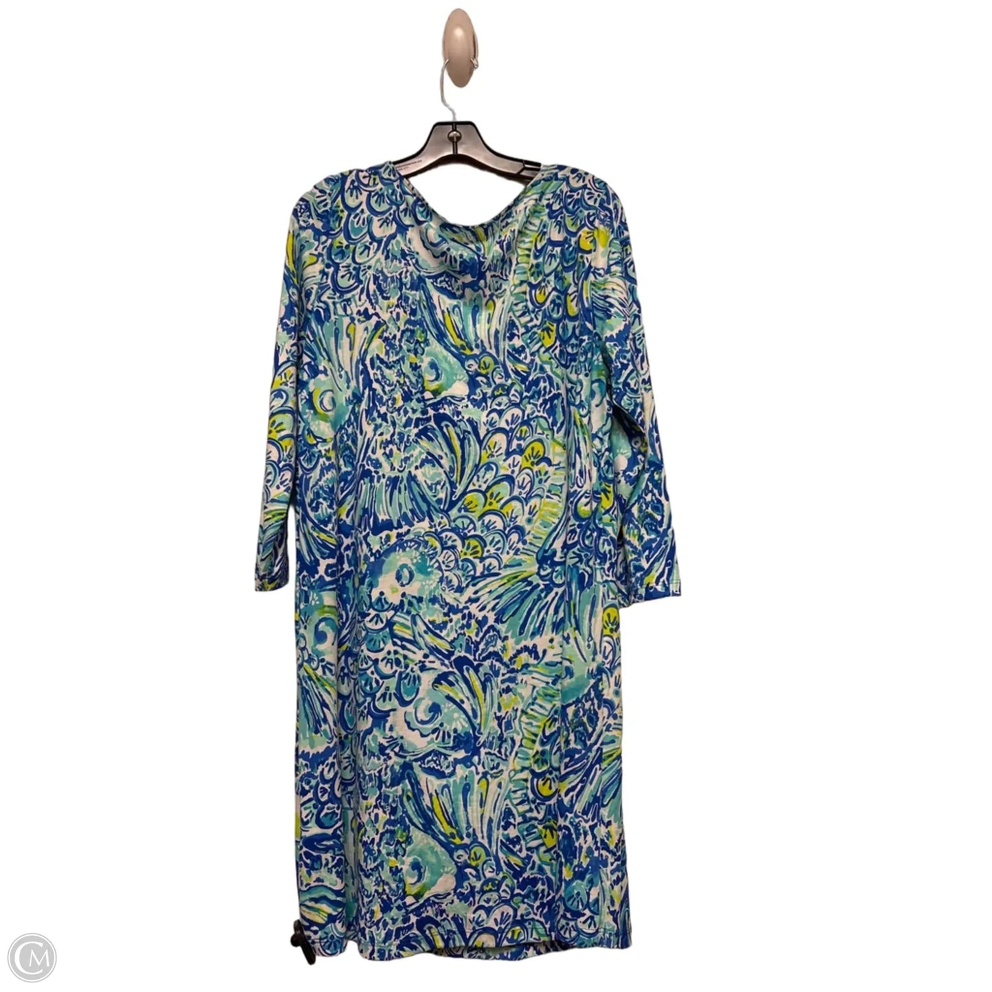 Dress Designer By Lilly Pulitzer In Blue & Green, Size: Xl