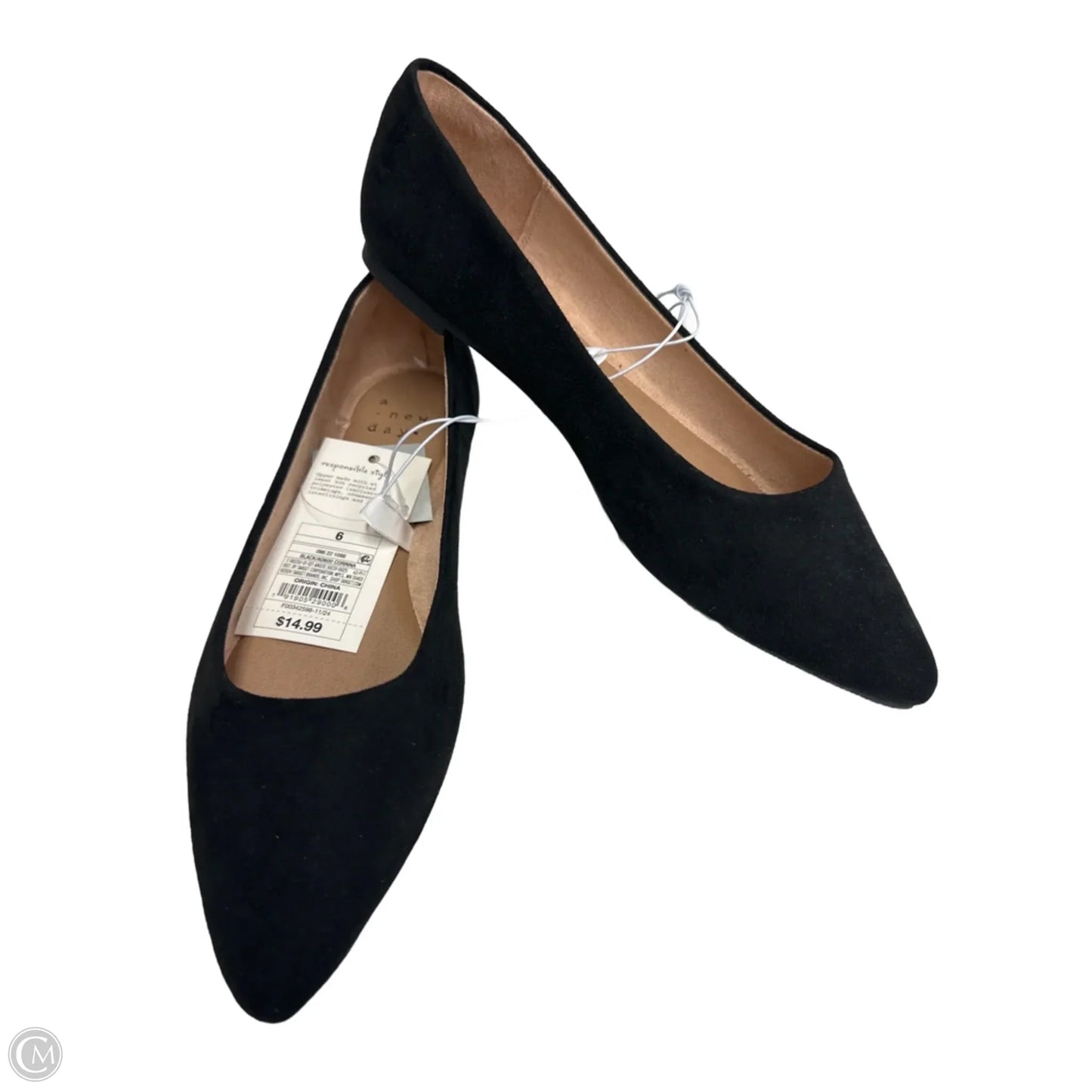 Shoes Flats By A New Day In Black, Size: 6