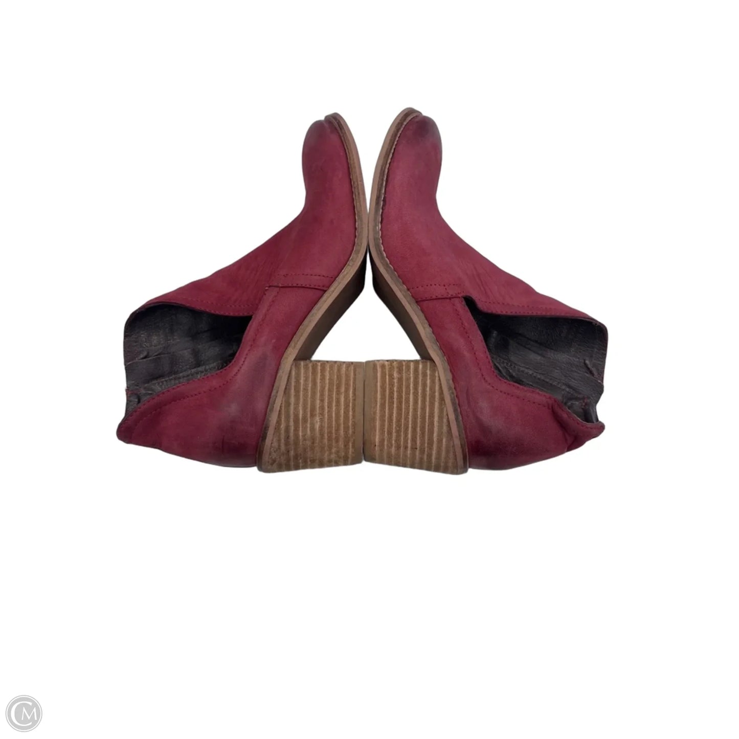 Boots Ankle Heels By Diba In Red, Size: 9.5