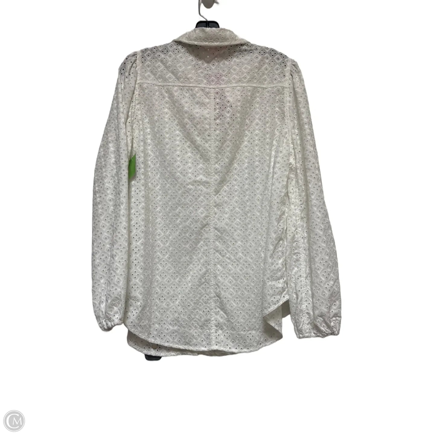 Top Long Sleeve Designer By Lilly Pulitzer In White, Size: Xl