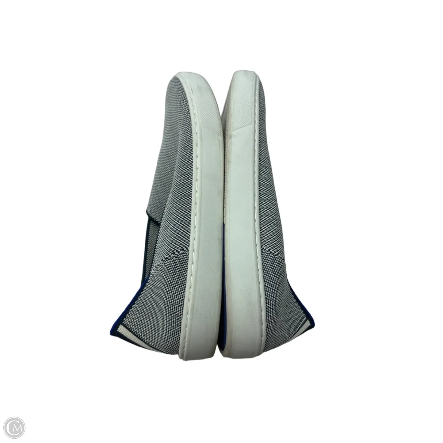 Shoes Flats By Rothys In Blue & White, Size: 8.5
