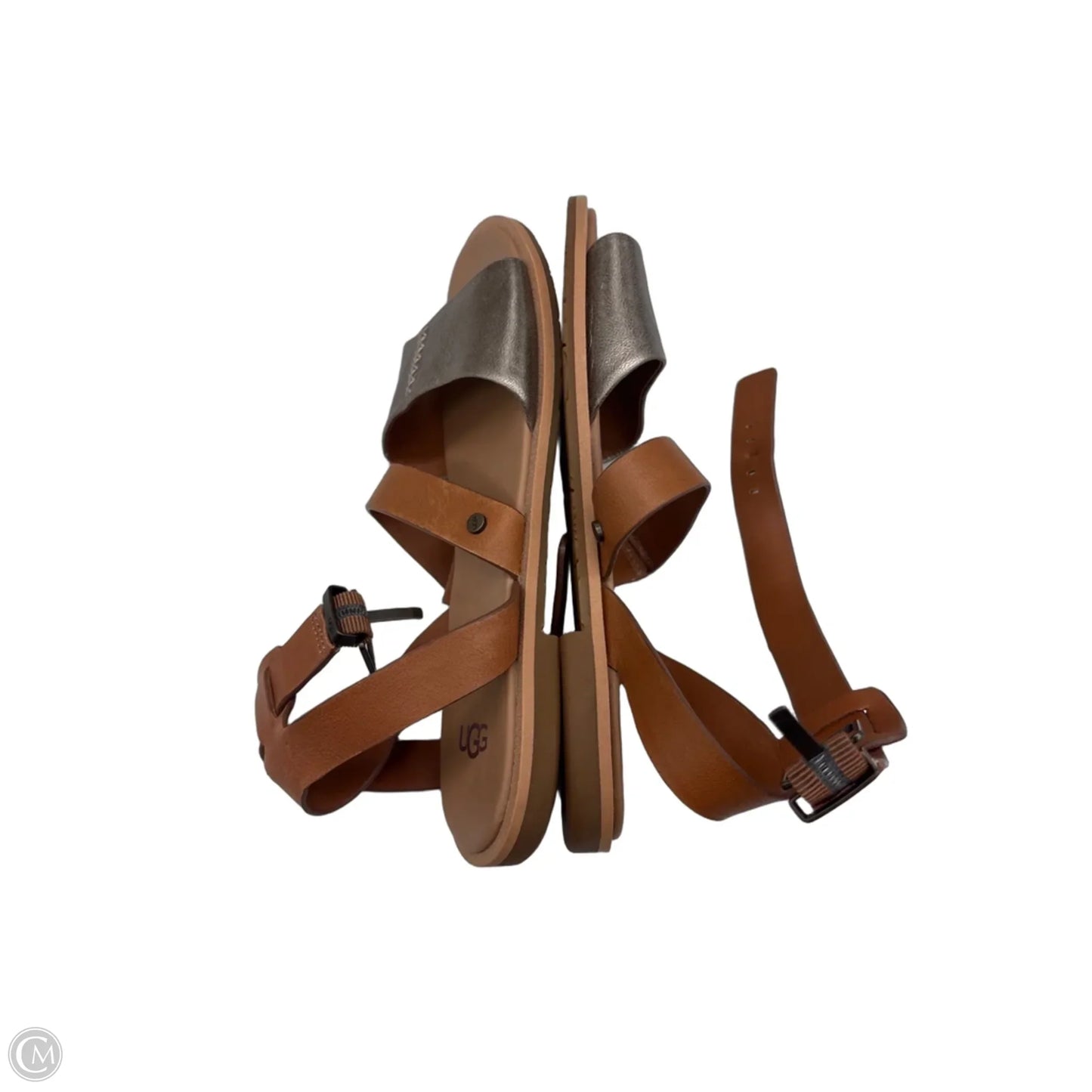 Sandals Designer By Ugg In Brown, Size: 8