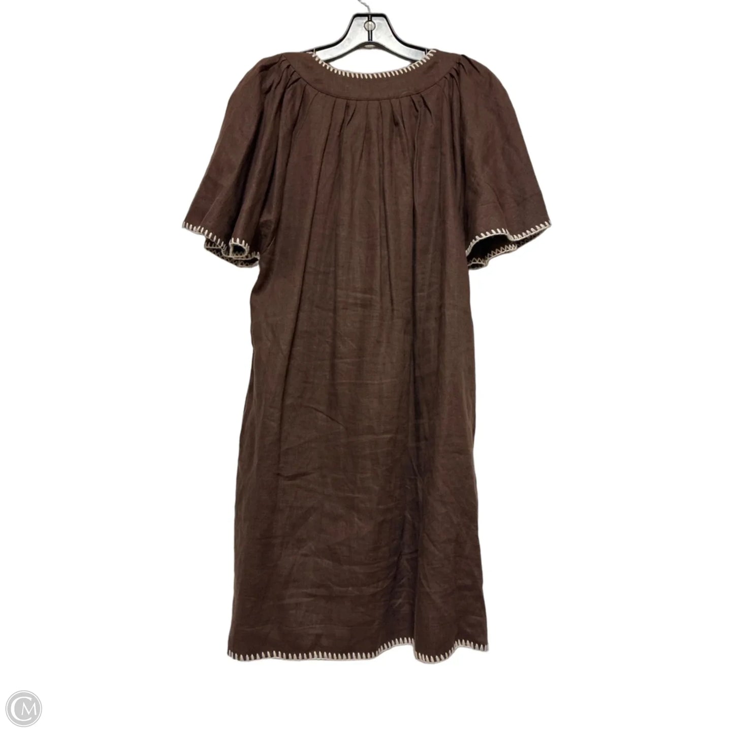 Dress Casual Short By Magaschoni In Brown, Size: M