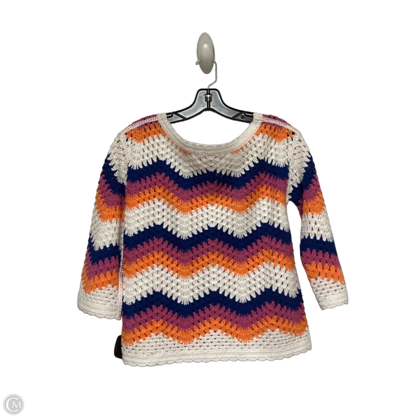 Top Short Sleeve By Philosophy In Chevron Pattern, Size: S