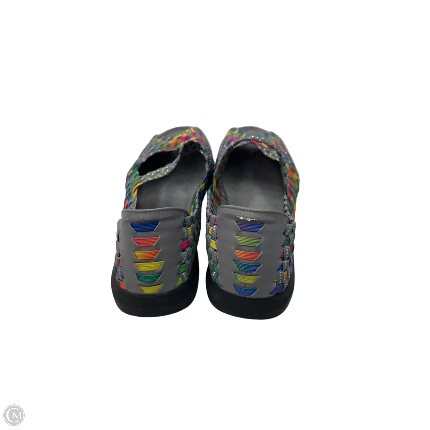 Sandals Flats By Bare Traps In Rainbow Print, Size: 7