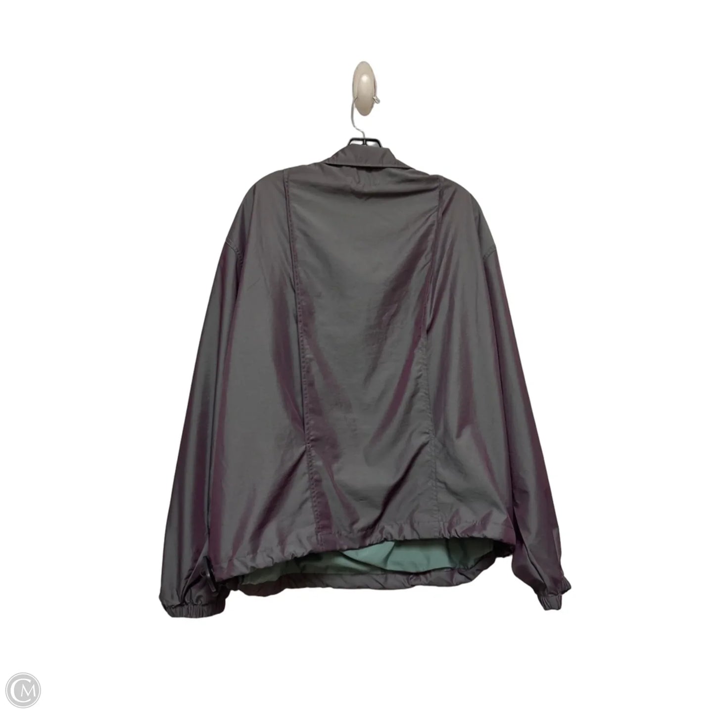 Jacket Windbreaker By Pacsun In Grey & Purple, Size: M
