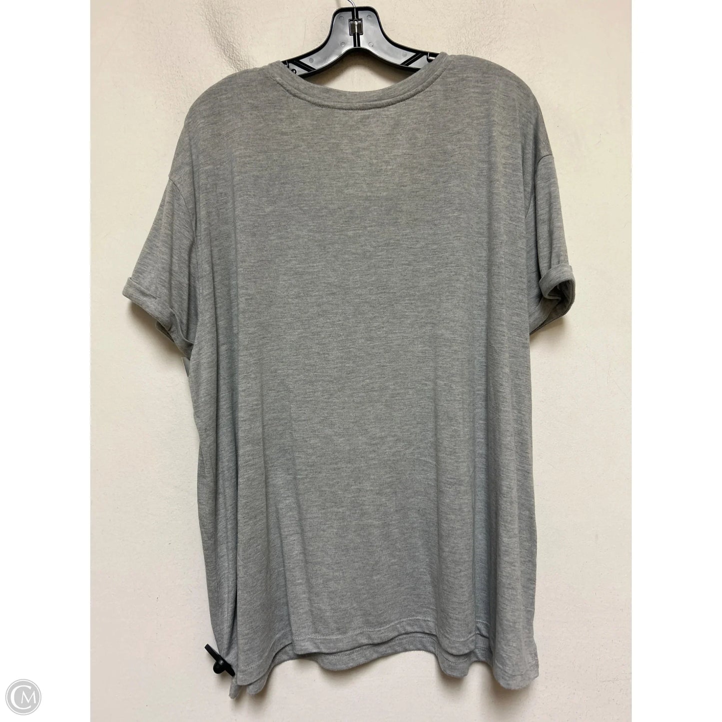 Top Short Sleeve Basic By Disney Store In Grey, Size: 2x