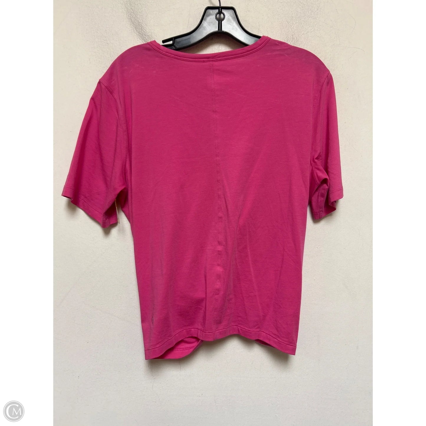 Athletic Top Short Sleeve By Lululemon In Pink, Size: 8