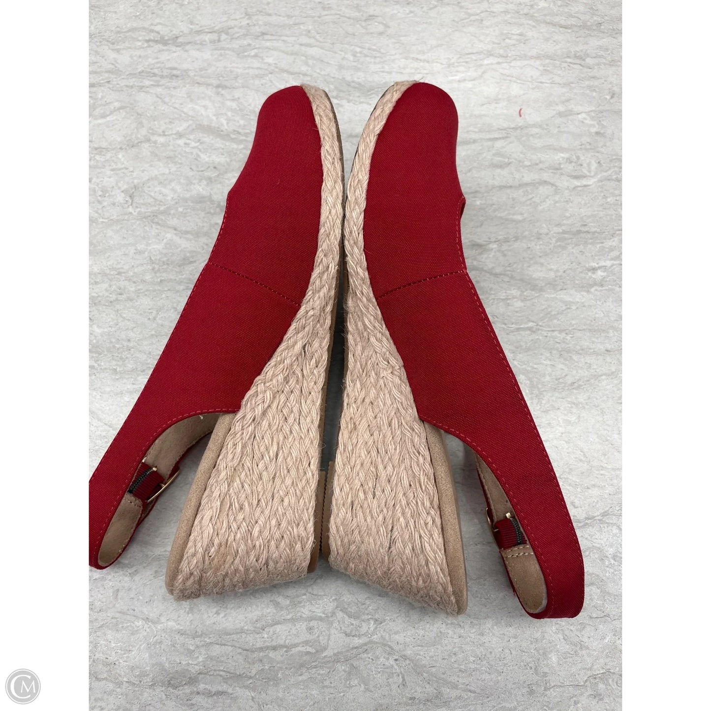 Shoes Heels Wedge By Bare Traps In Red, Size: 11