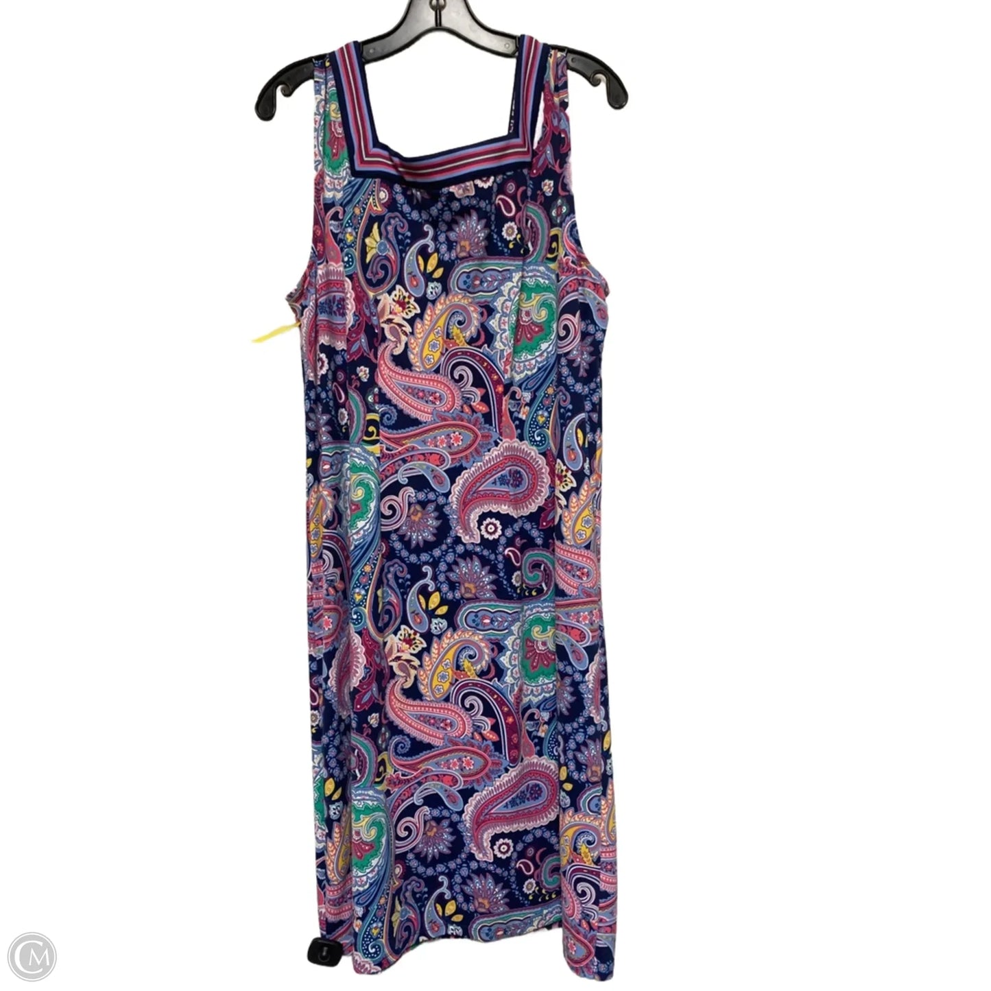 Dress Casual Midi By Talbots In Paisley Print, Size: 1x
