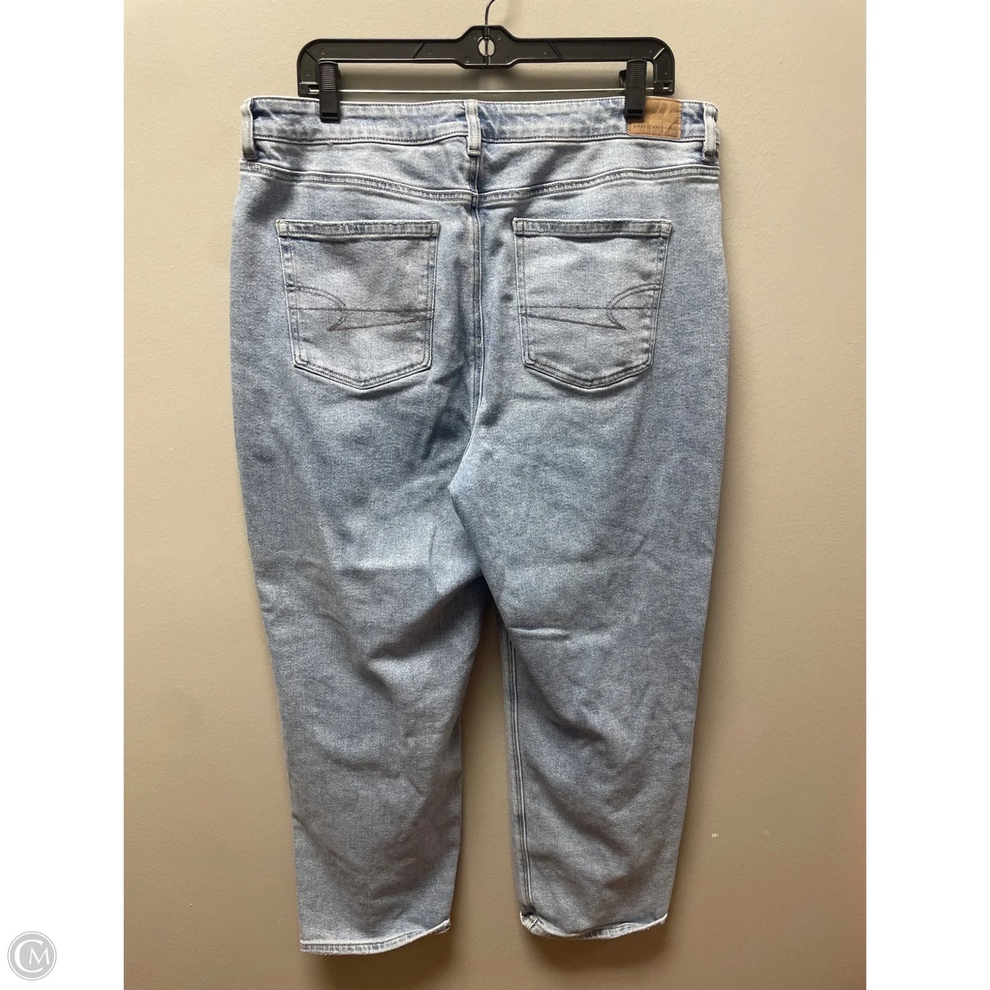 Jeans Boyfriend By American Eagle In Blue Denim, Size: 16