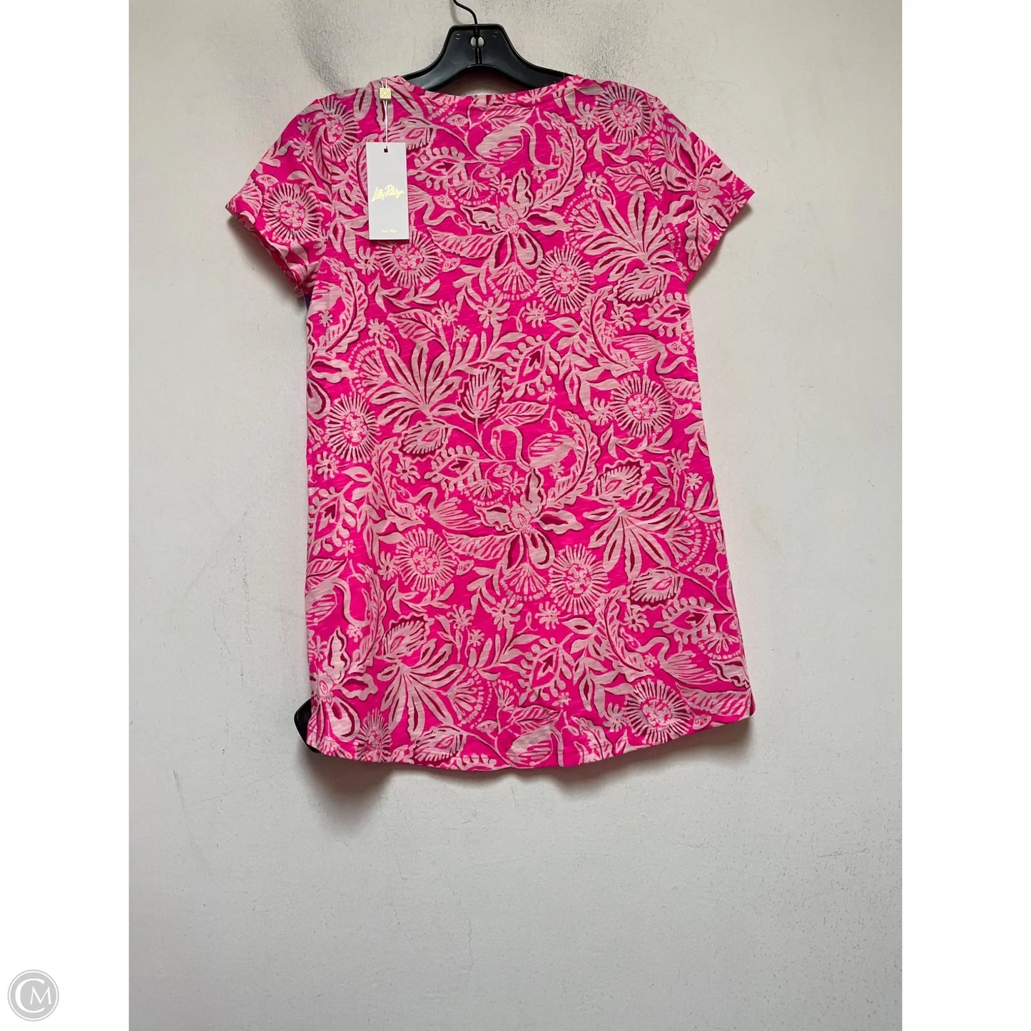 Top Short Sleeve Designer By Lilly Pulitzer In Pink, Size: Xs