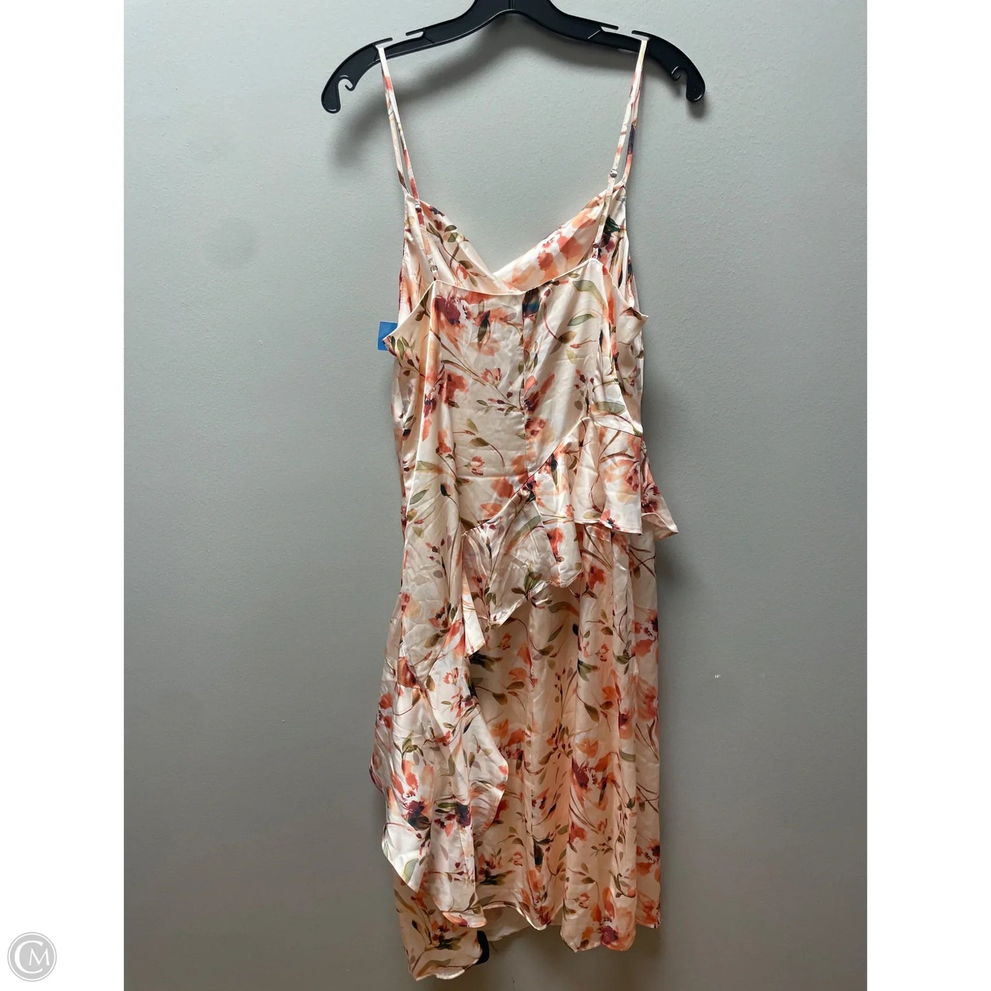 Dress Casual Midi By Laundry In Floral Print, Size: L