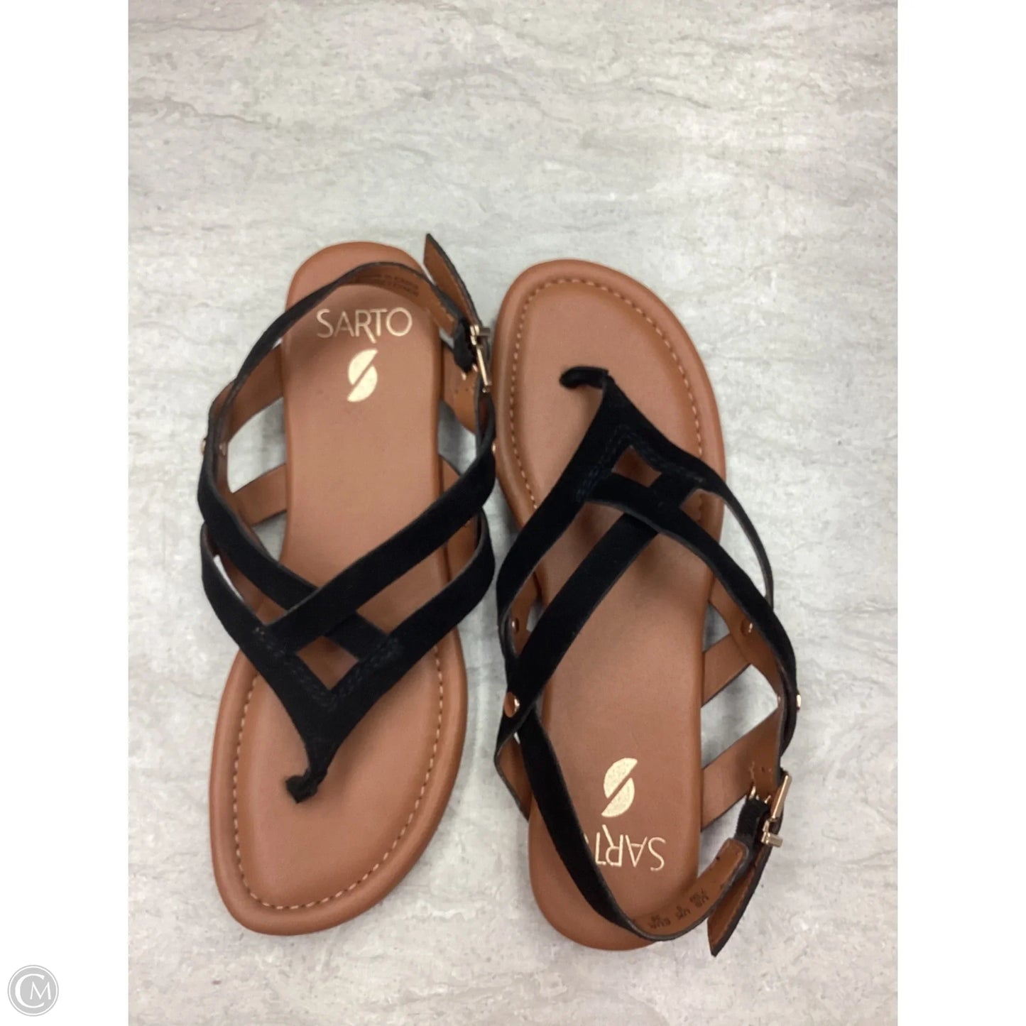 Sandals Flats By Franco Sarto In Black, Size: 7.5