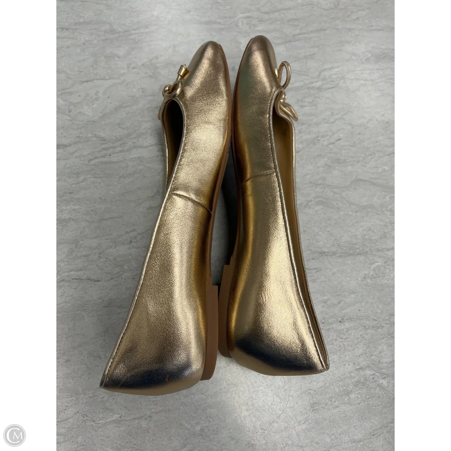 Shoes Flats By Michael By Michael Kors In Gold, Size: 9