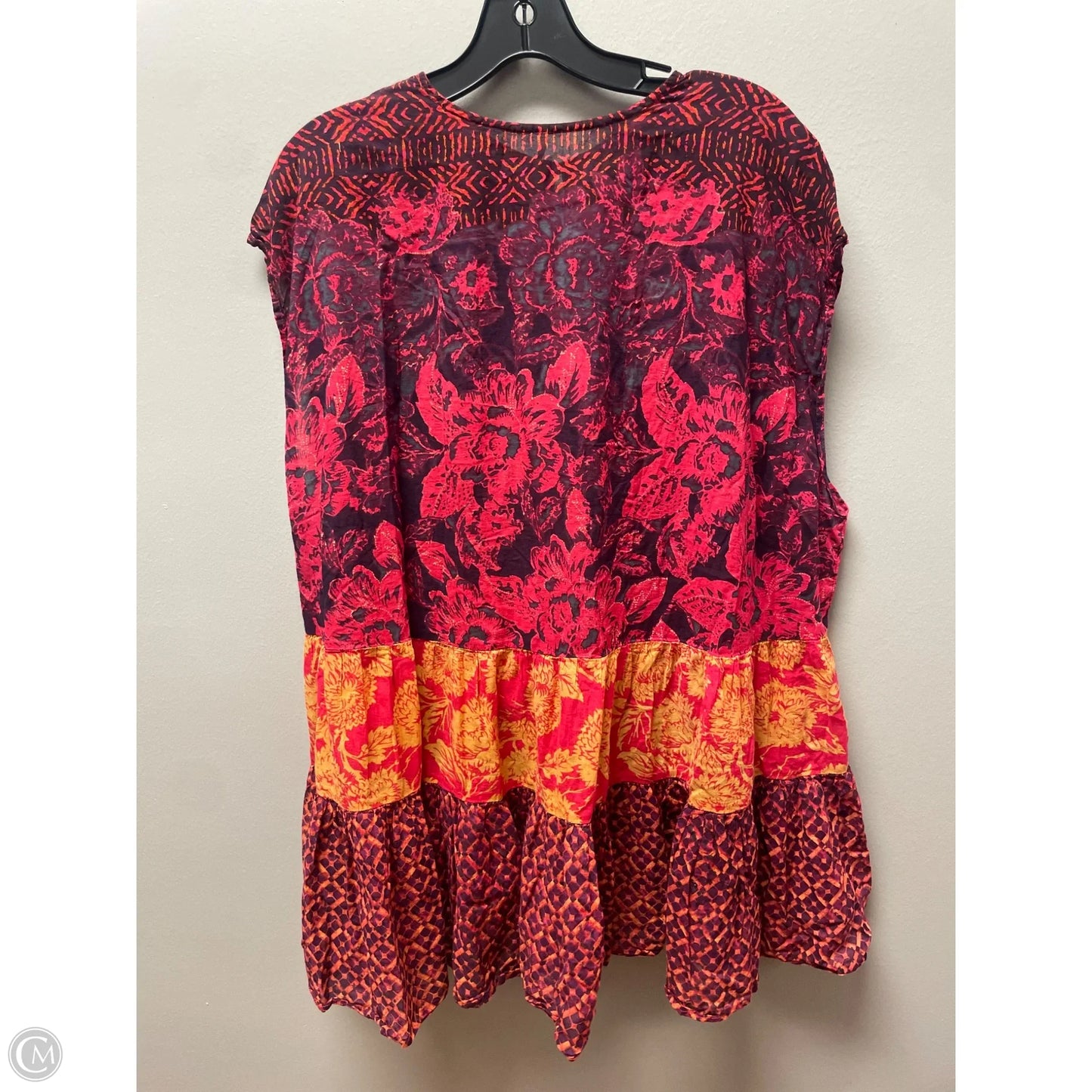 Top Sleeveless By Free People In Pink & Purple, Size: L