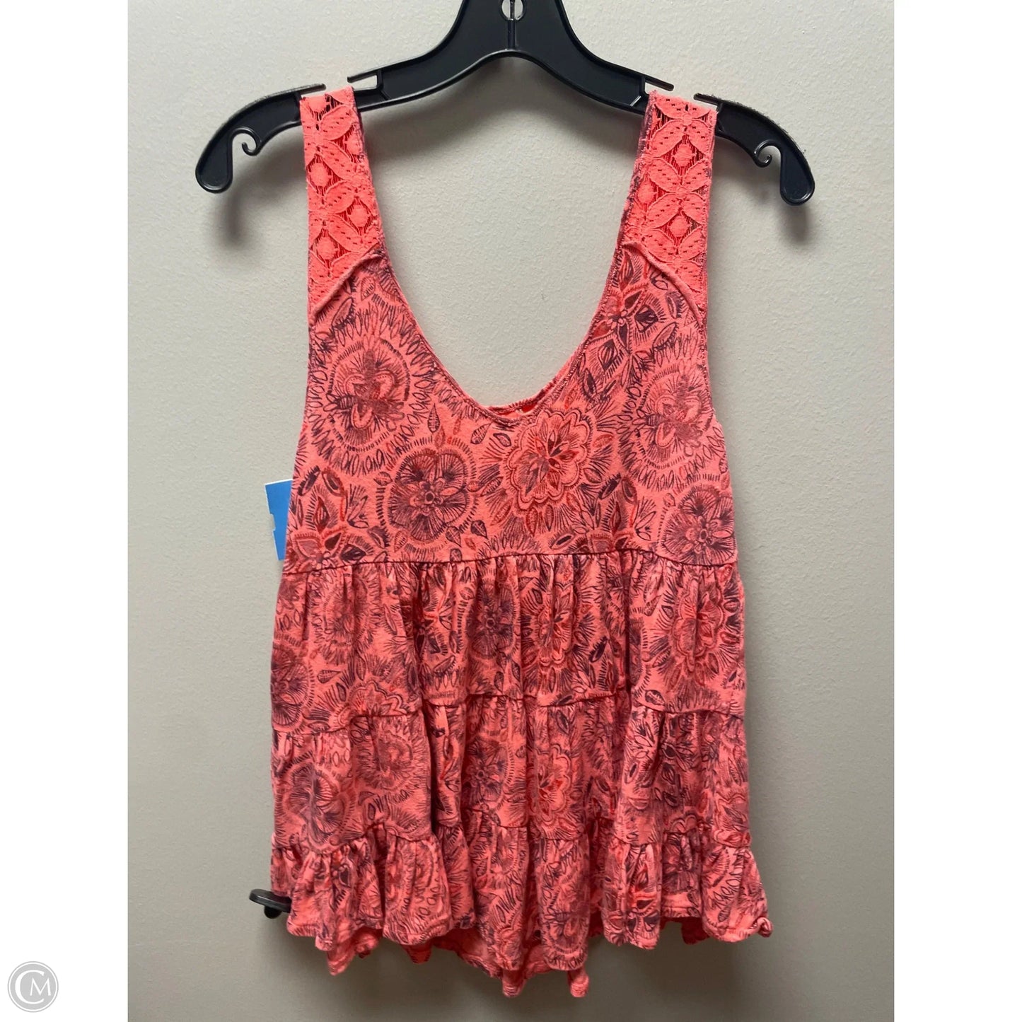 Top Sleeveless By Free People In Orange & Purple, Size: S