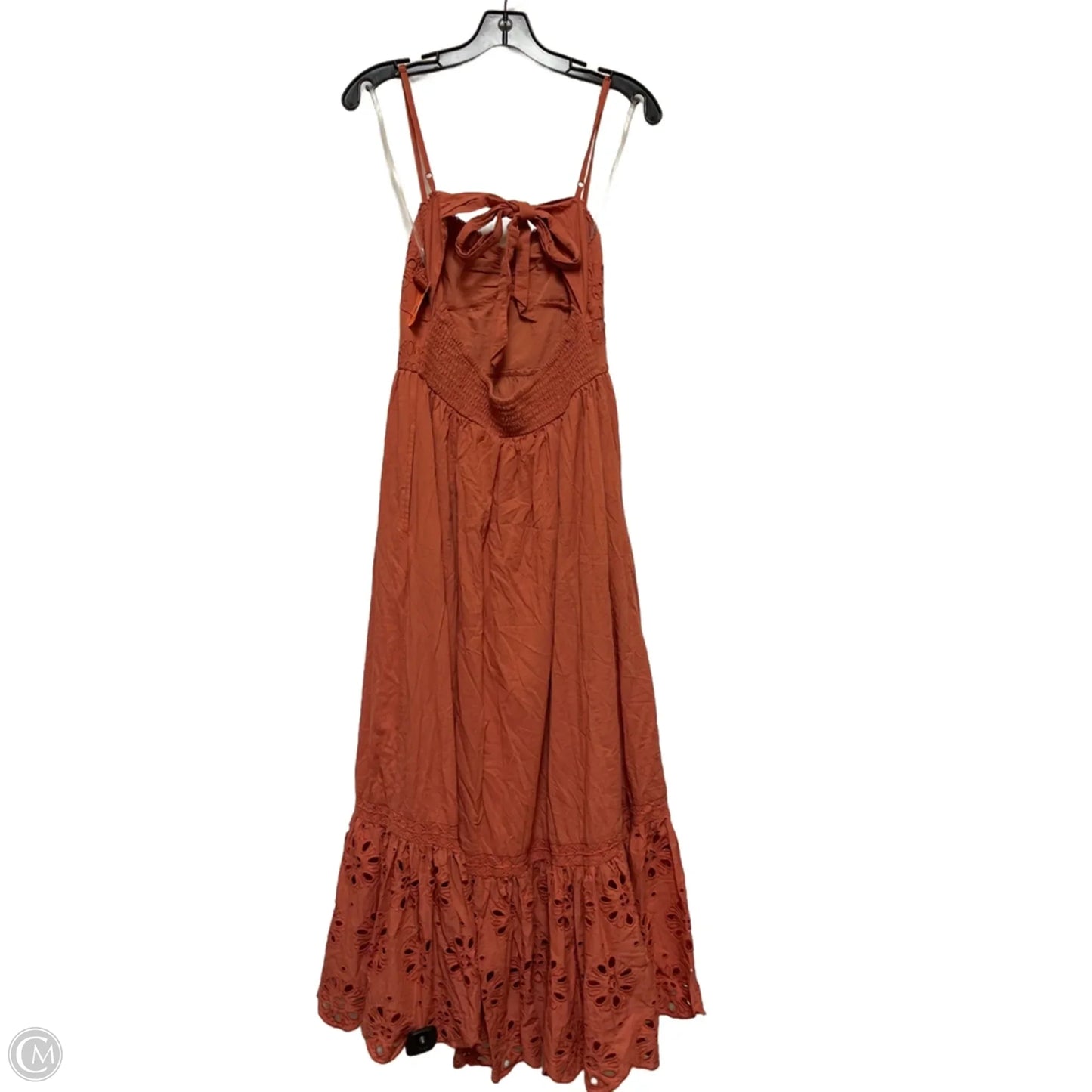 Dress Casual Midi By American Eagle In Orange, Size: M