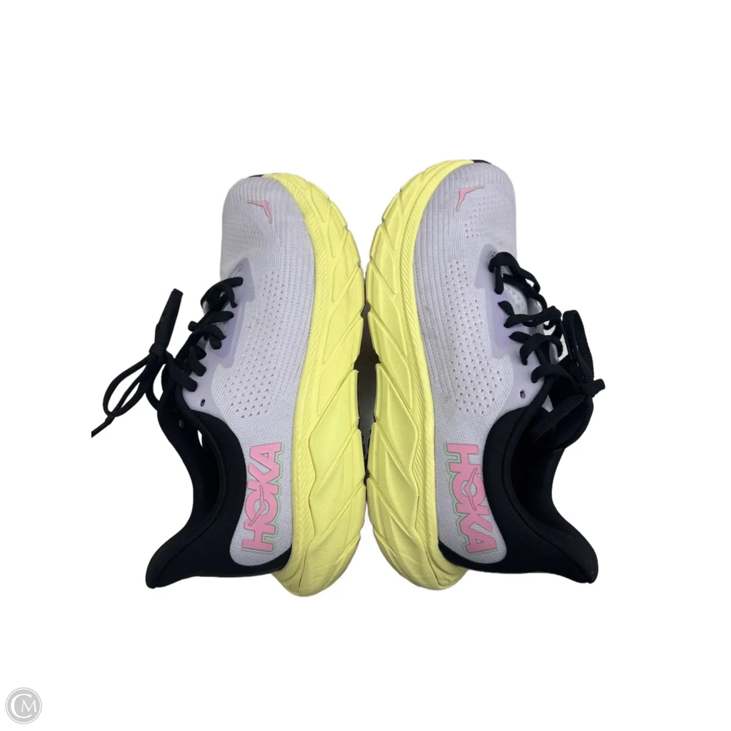 Shoes Athletic By Hoka In Purple & Yellow, Size: 6