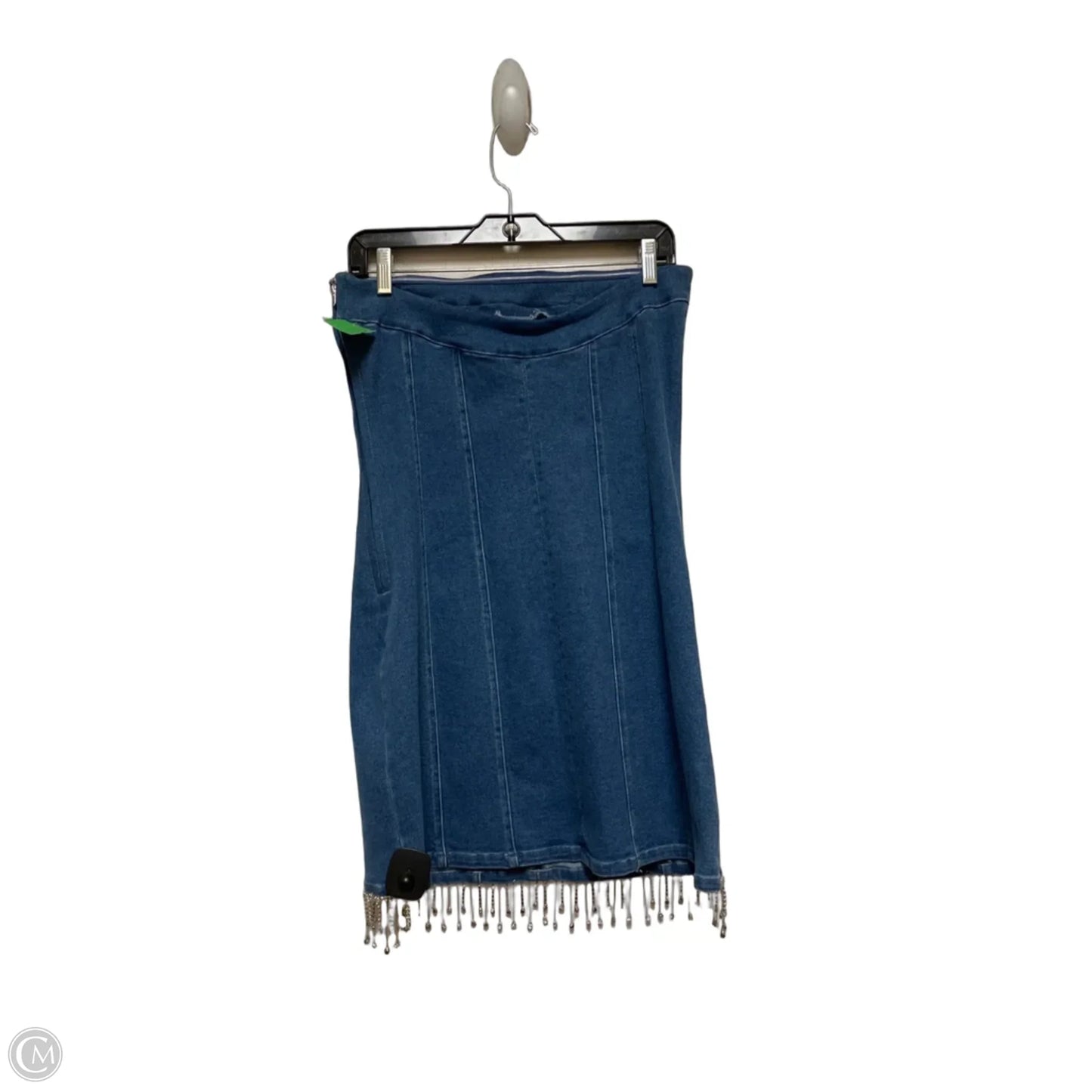 Dress Casual Short By Geegee In Blue Denim, Size: M