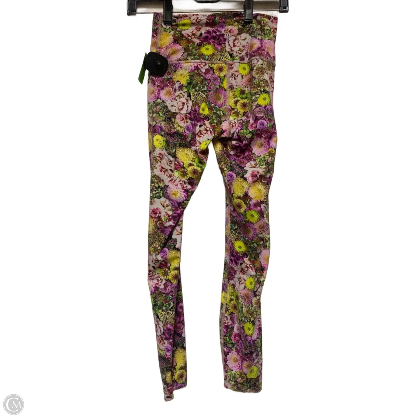 Athletic Pants By Lululemon In Floral Print, Size: 4