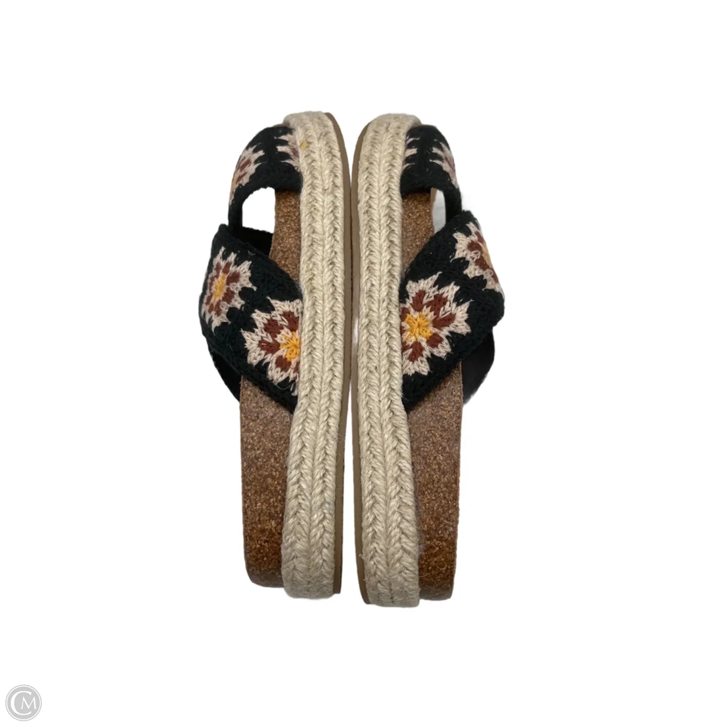Sandals Heels Platform By Bamboo In Floral Print, Size: 7