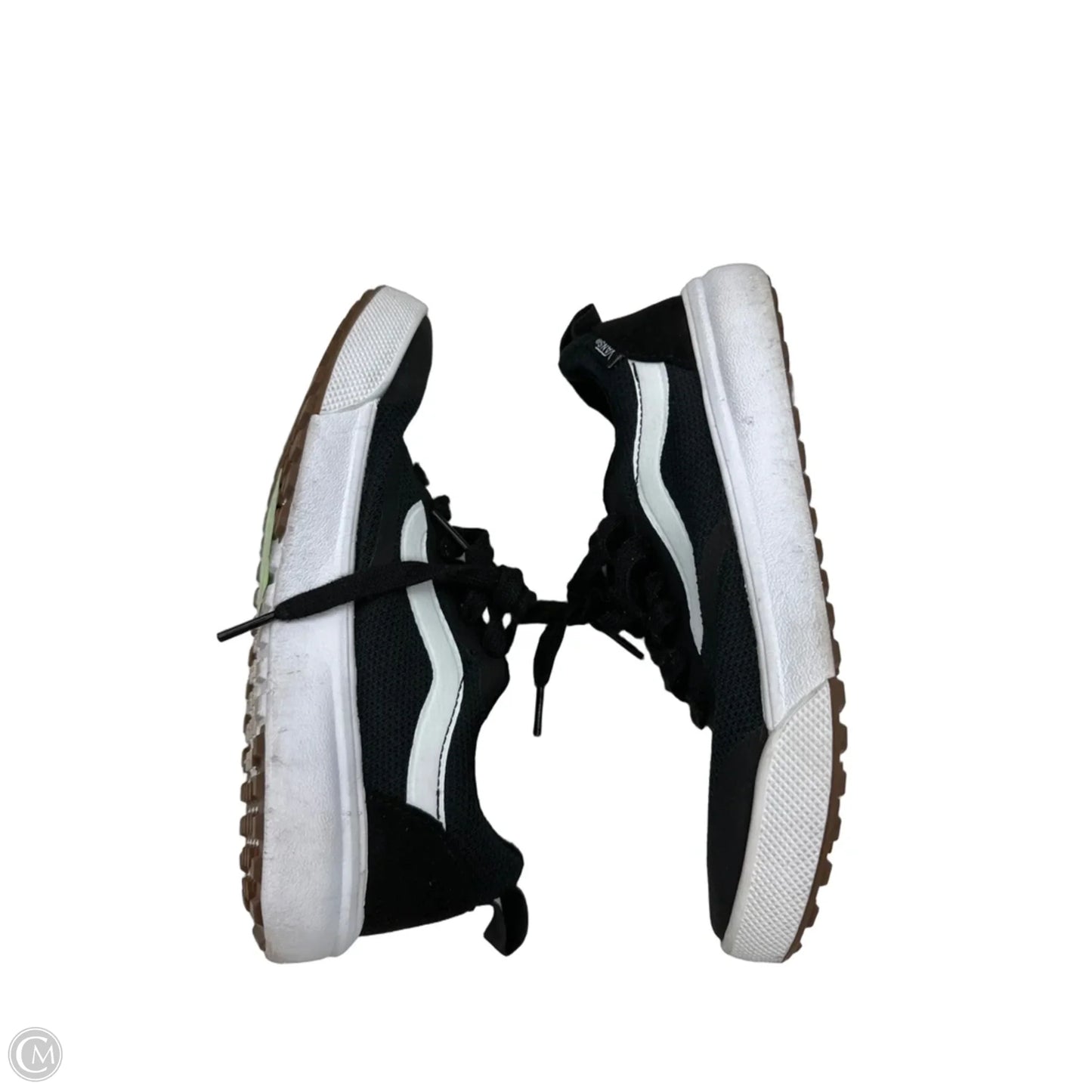 Shoes Sneakers By Vans In Black & White, Size: 7