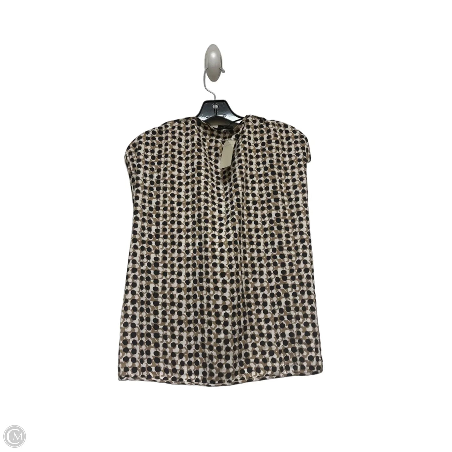 Top Sleeveless By Ann Taylor In Black & Tan, Size: Xs
