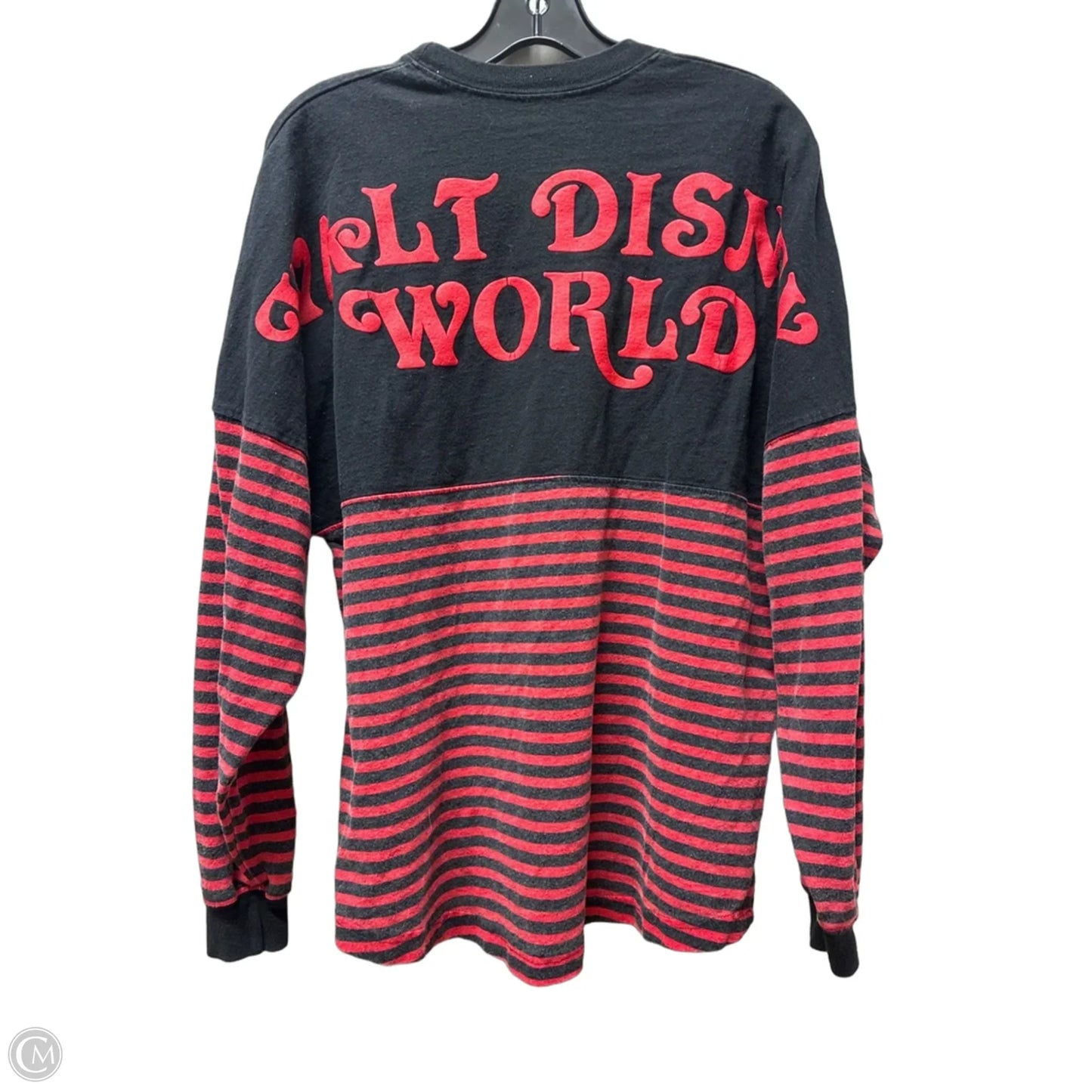 Top Long Sleeve By Disney In Black & Red, Size: S