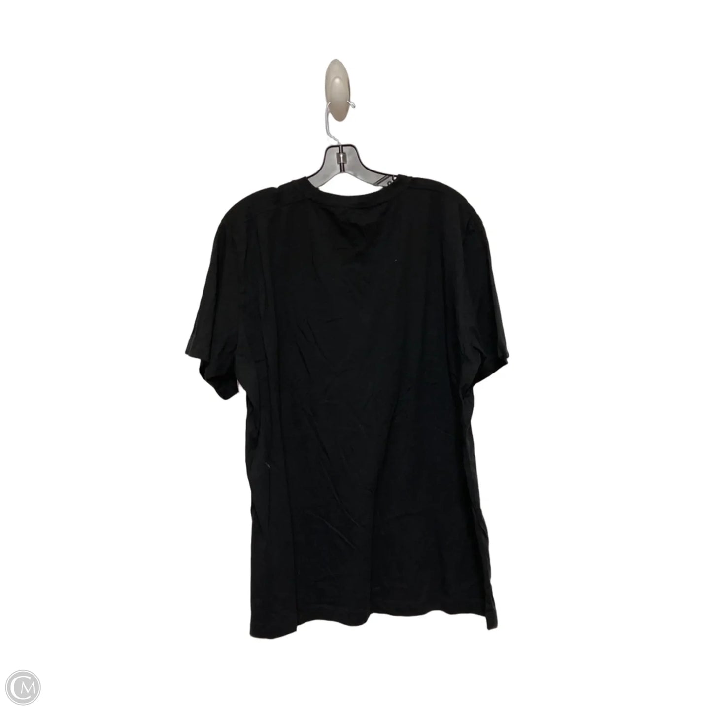 Top Short Sleeve By Uniqlo In Black, Size: Xl