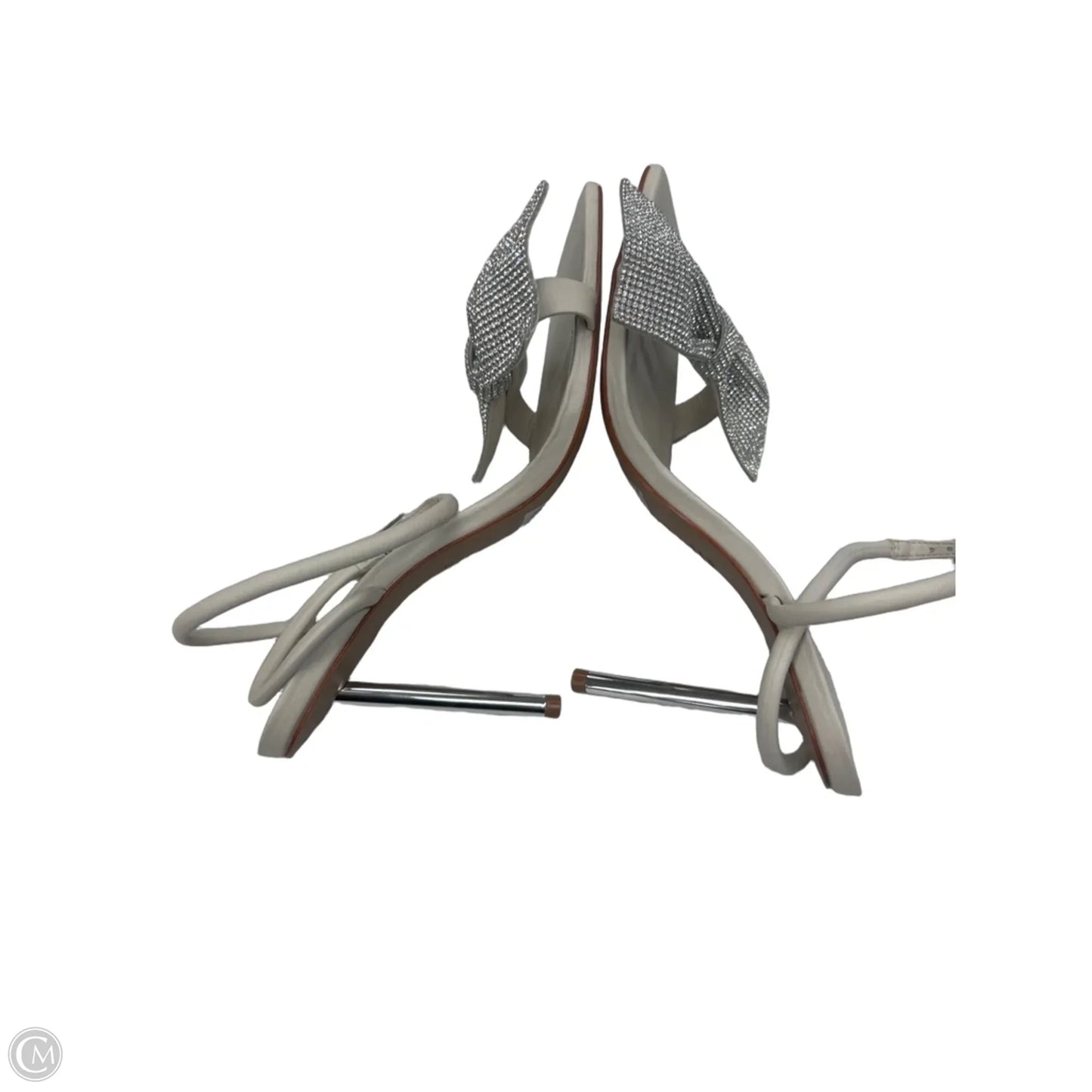 Shoes Heels Stiletto By Schutz In Silver, Size: 9