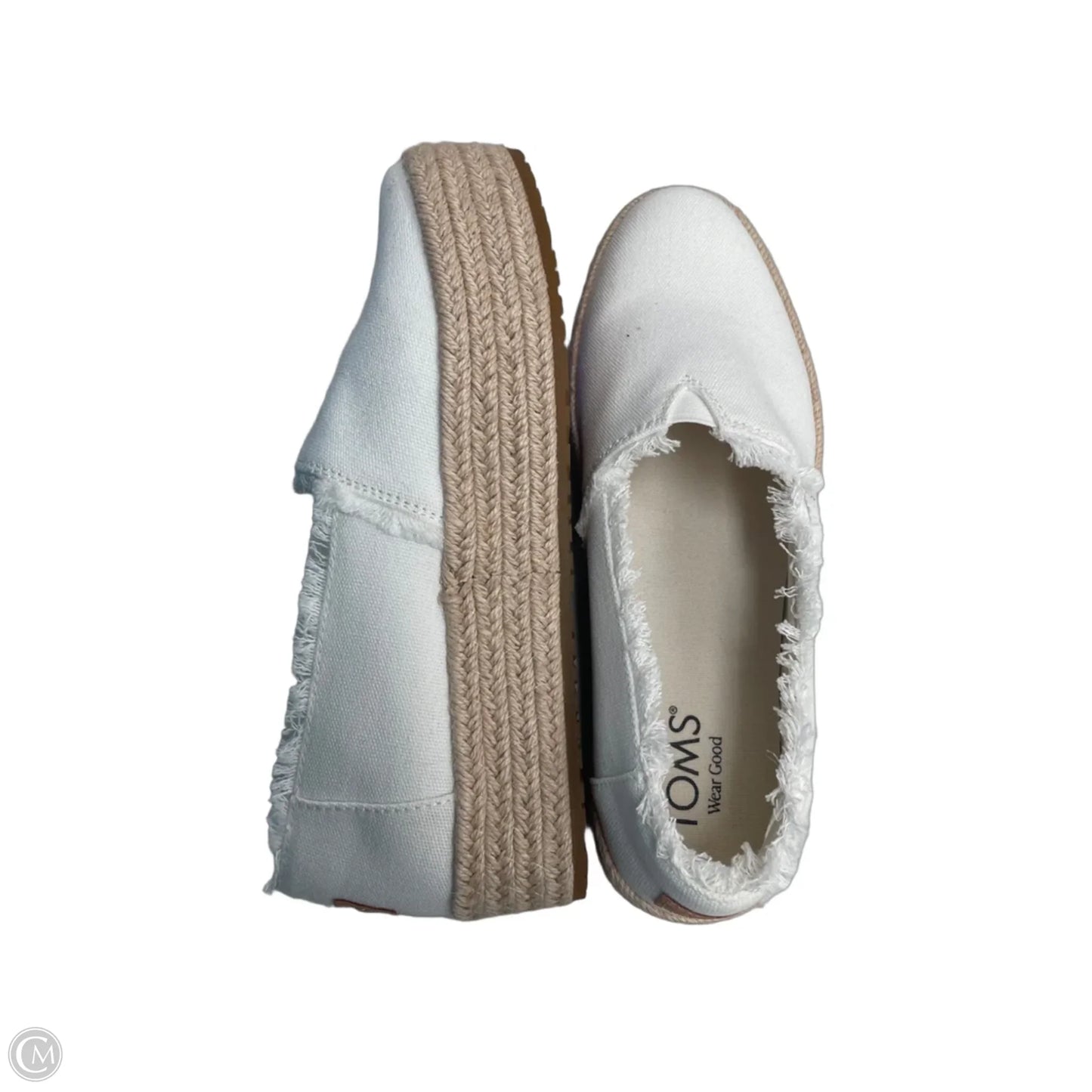 Shoes Flats By Toms In White, Size: 8