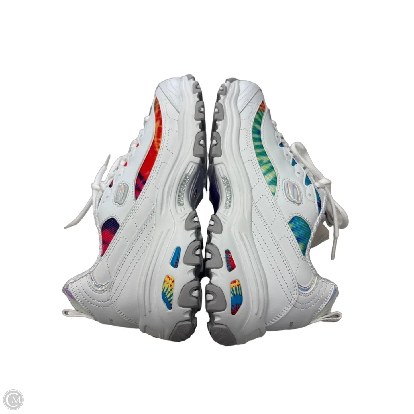 Shoes Athletic By Skechers In Rainbow Print, Size: 8.5