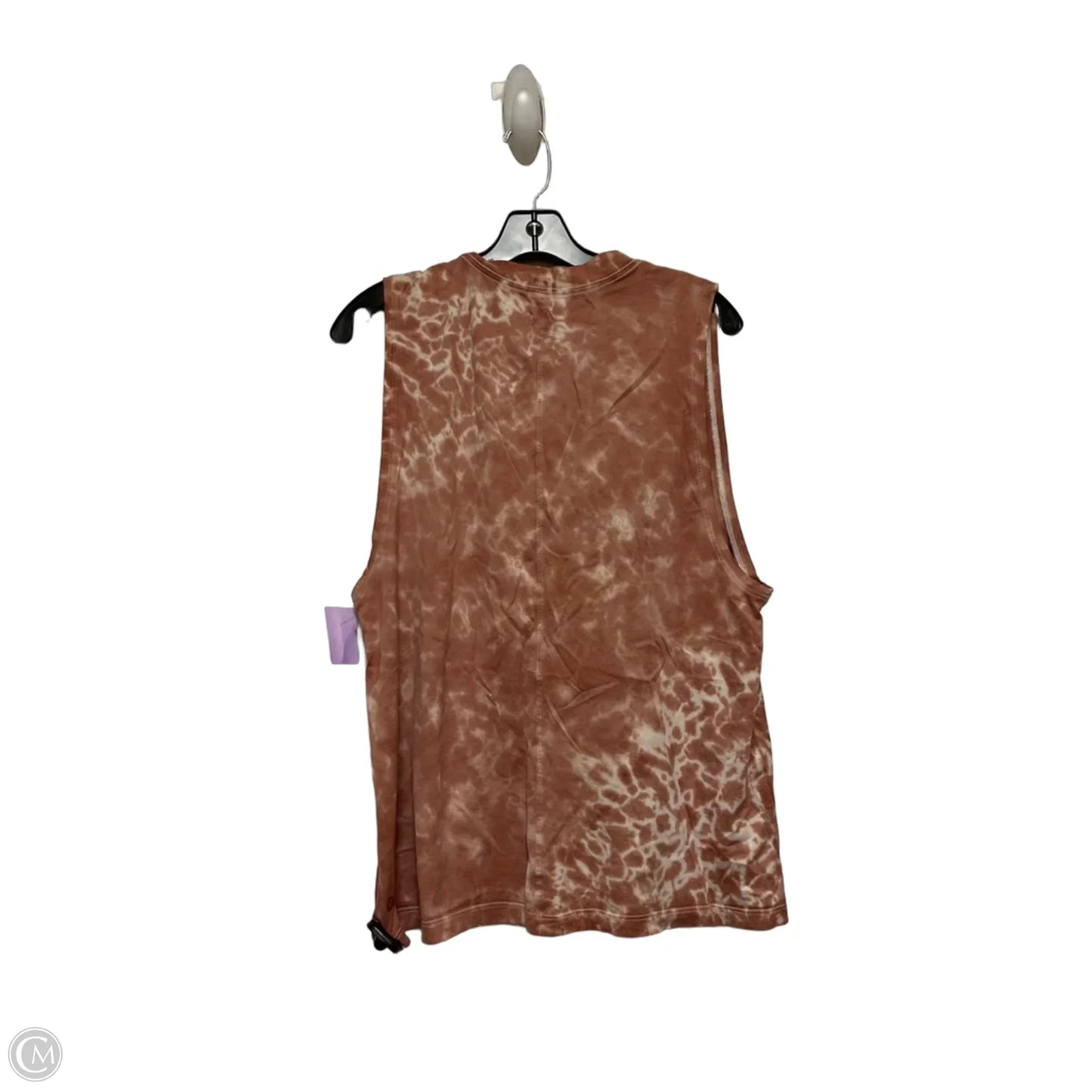 Athletic Tank Top By Lululemon In Tie Dye Print, Size: L